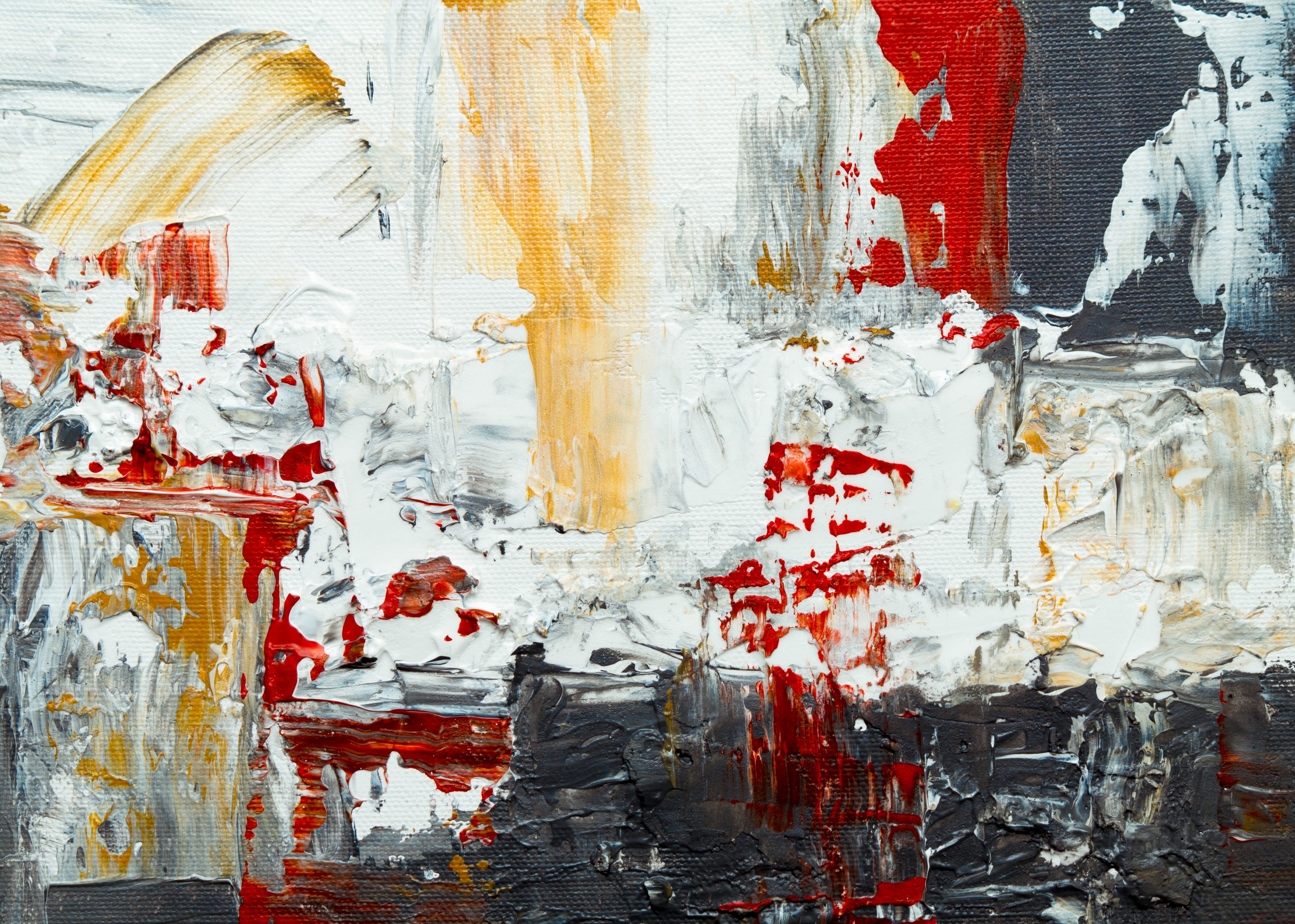 illustration, backgrounds, art, textured, 4K, wall art, wall - Building Feature, abstract painting, yellow, backdrop, scratched, no People, stained, brush Stroke, HD Wallpaper