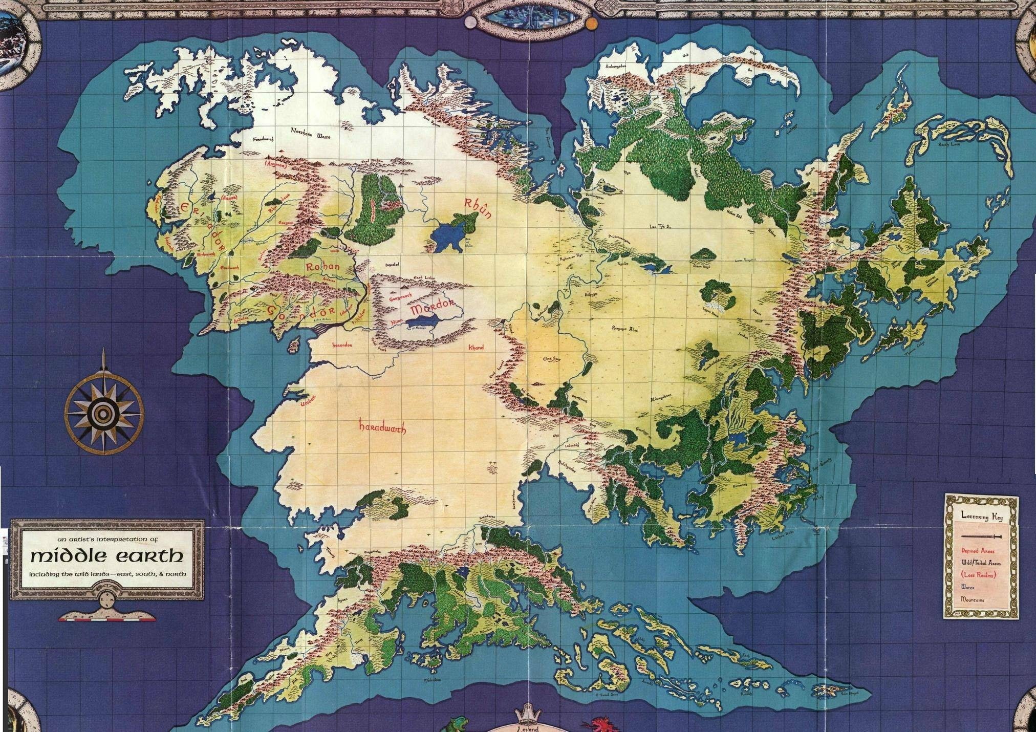 retro styled, shape, physical geography, direction, 1080P, The Lord of the Rings, outdoors, global communications, green color, travel destinations, Middle-earth, HD Wallpaper