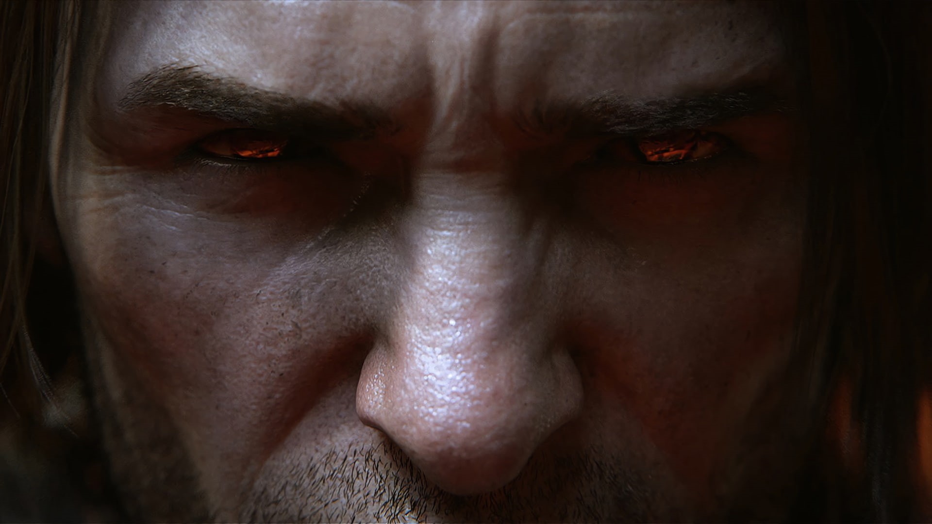 sadness, headshot, human eye, bruise, mid adult men, adult, looking, 1080P, The Lord of the Rings, video games, looking at camera, portrait, emotion, beards, HD Wallpaper