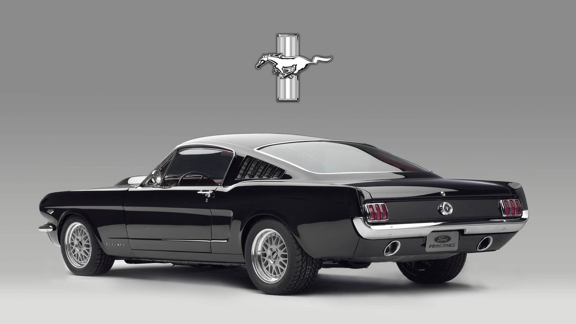 full length, indoors, ford, vintage car, no people, transportation, vintage, land vehicle, coupe, mode of transportation, 1080P, lighting equipment, mustang, HD Wallpaper