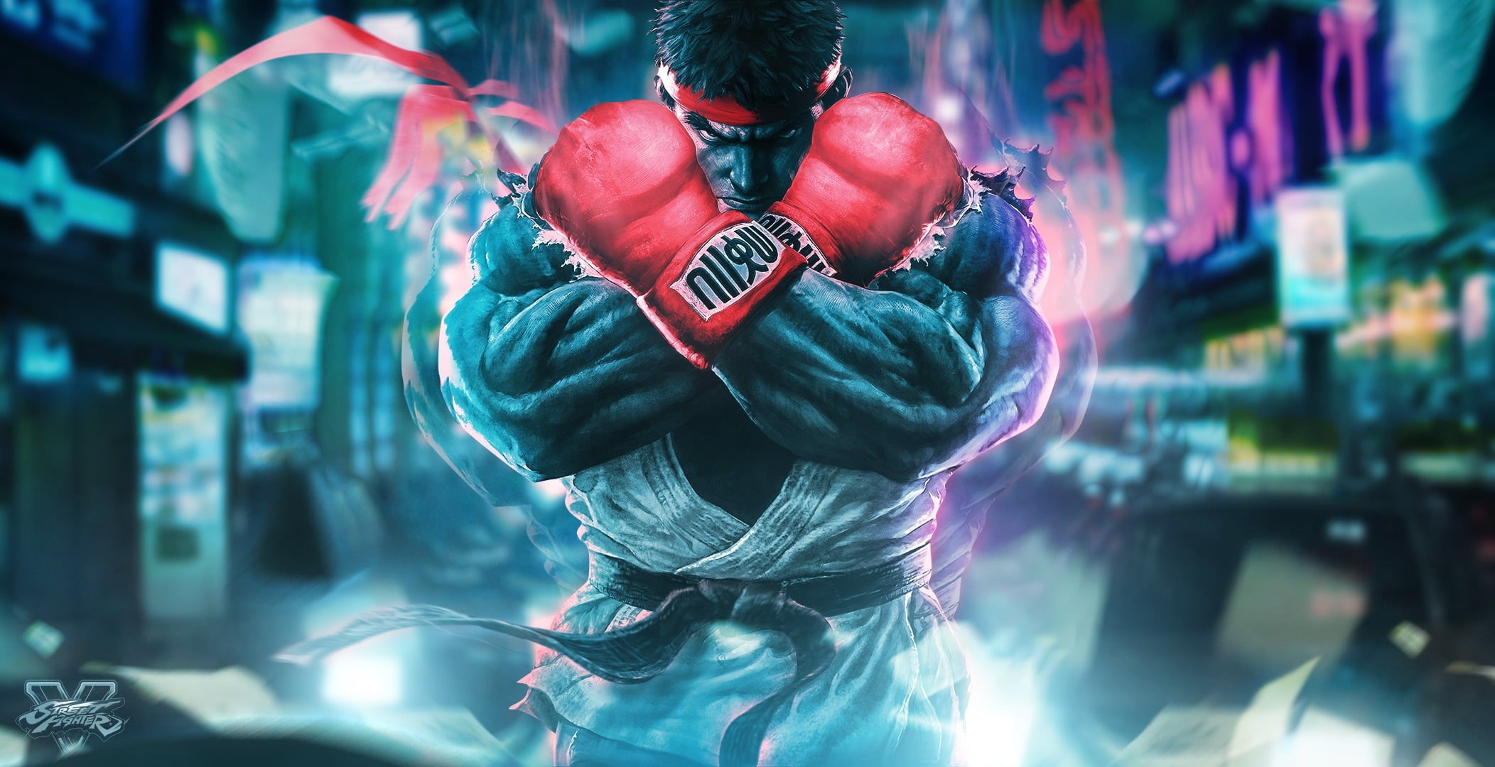 mid adult men, technology, bonding, young men, togetherness, city life, focus on foreground, capcom, hood - clothing, street fighter 5, city, ryu, males, HD Wallpaper