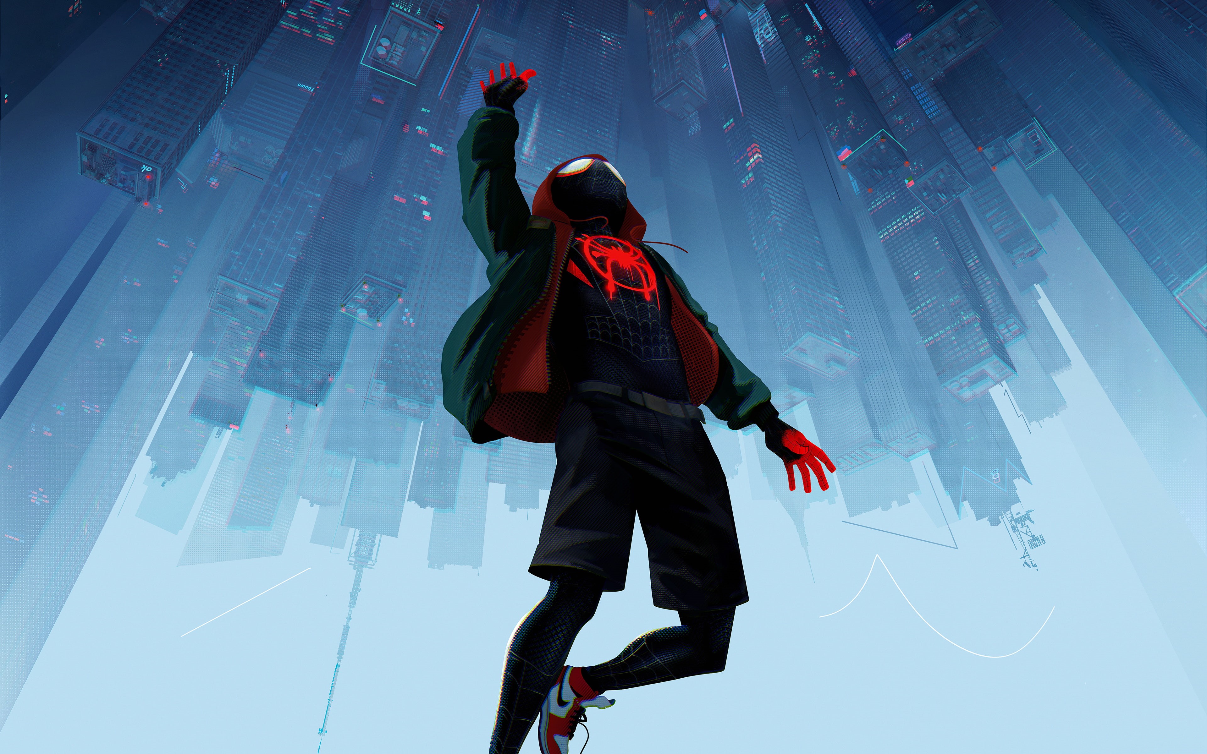 built structure, one person, cold temperature, outdoors, into, verse, full length, spider, winter, spider-man, day, The, clothing, human limb, rear view, HD Wallpaper