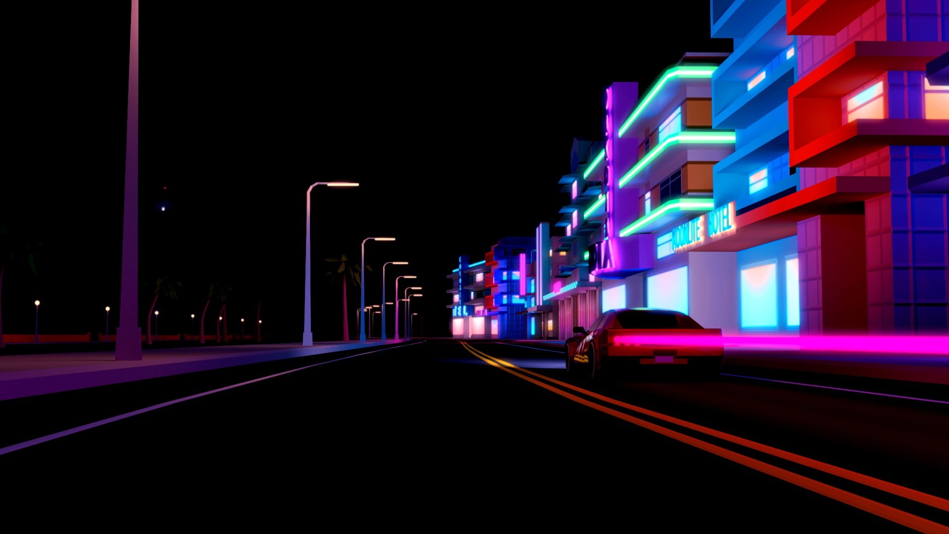Auto, Neon, Darkwave, Road, Electronic, Synth pop, Synth, Synthpop, Synth-pop, Music, 1080P, The city, Synthwave, Sinti, Machine, Night, Background, Retrowave, HD Wallpaper
