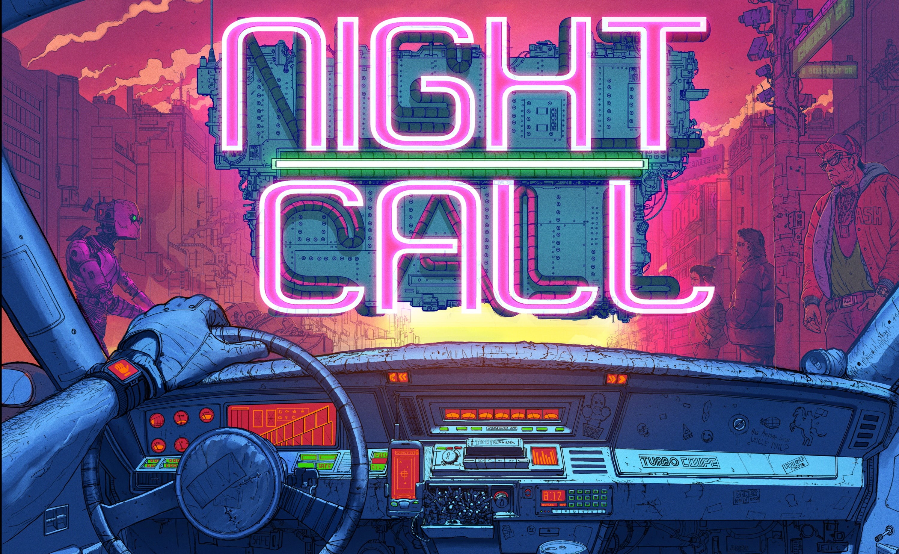 Synth pop, by Sharpwriter, Salon, Darkwave, Sharpwriter, Background, Machine, Electronic, Synth, Synthwave, 2K, Night Call, Retrowave, Neon, Synthpop, HD Wallpaper