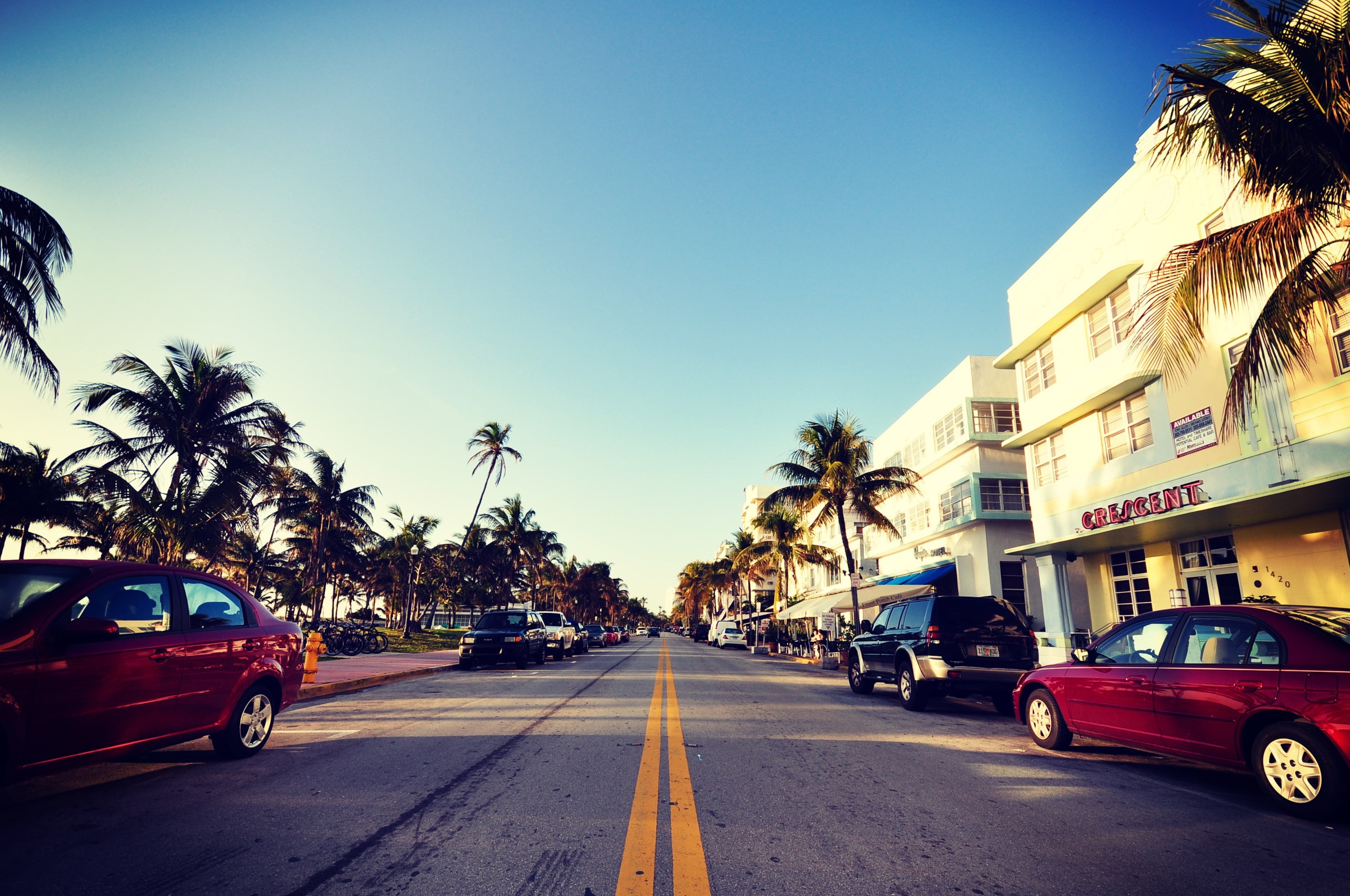 gray, city, Florida, Miami, pavement, beach, 2K, South Beach, south, HD Wallpaper