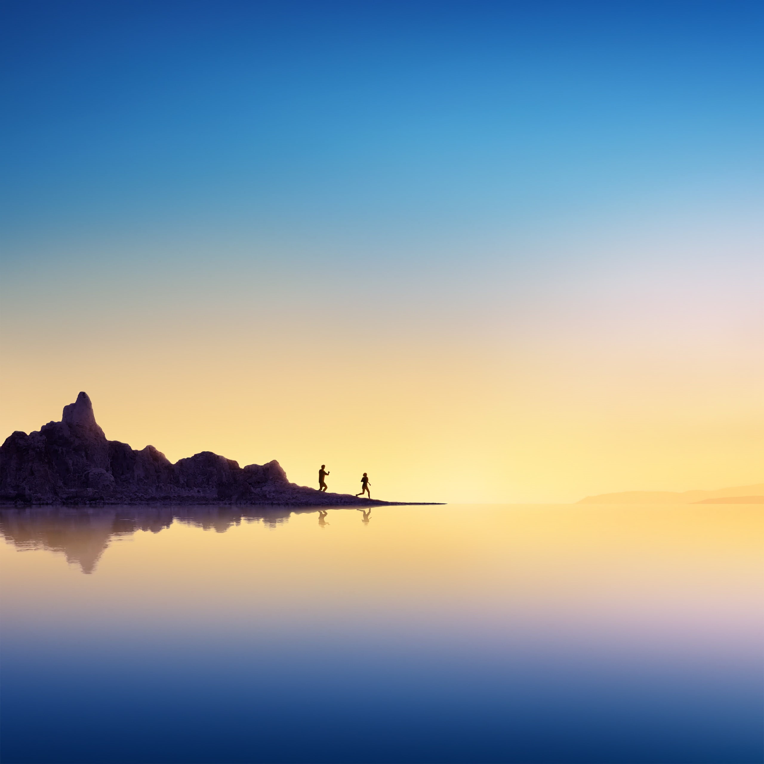 Stock, 2K, Samsung Galaxy Note 8, Sunset, Romantic, Couple, Phone HD Wallpaper