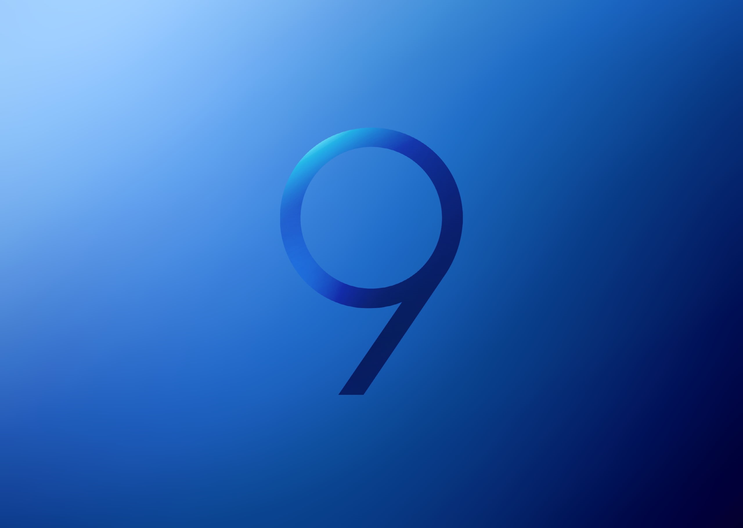 Stock, Blue, 2K, Samsung Galaxy S9, HD Wallpaper