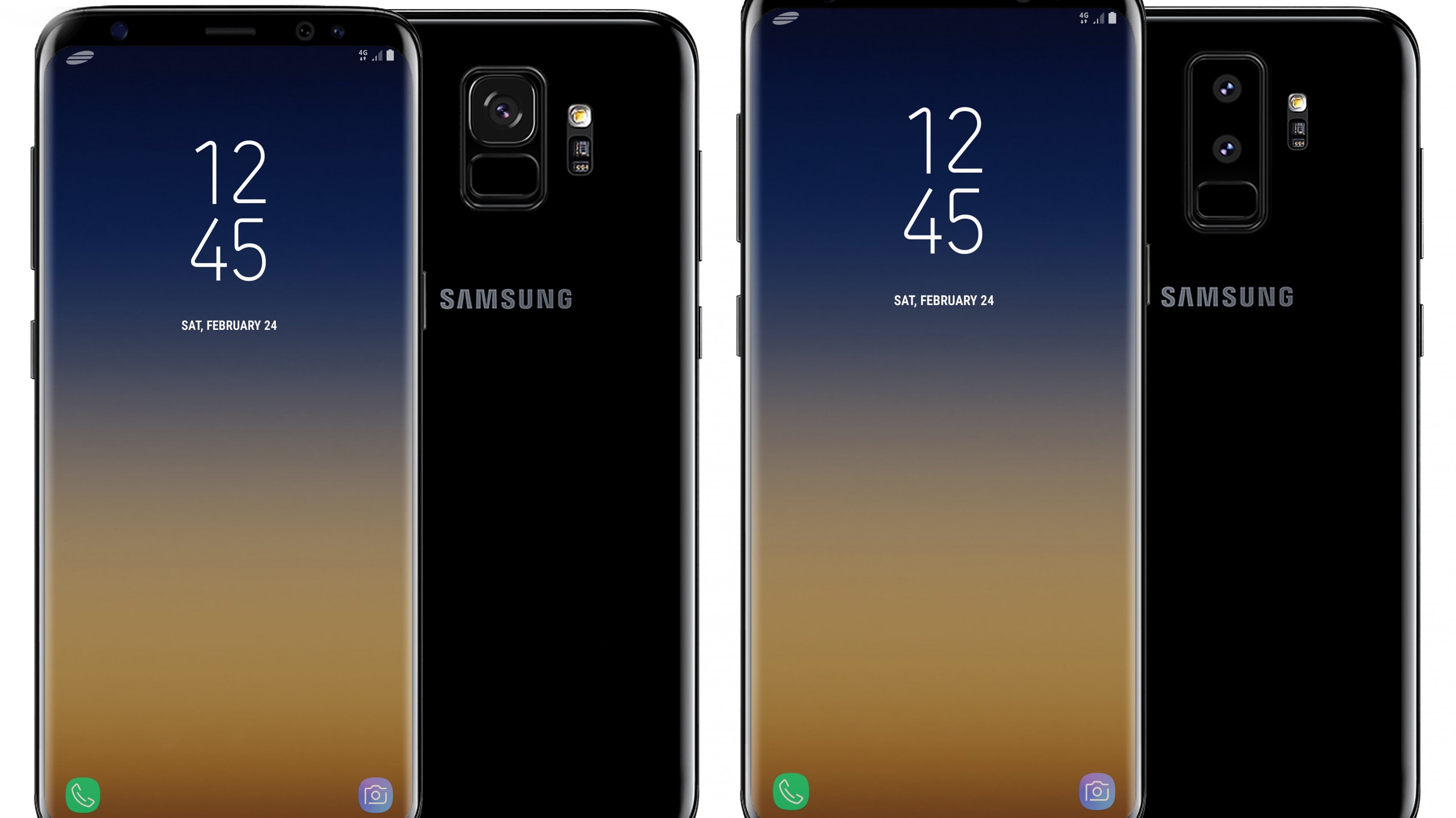 galaxy, midnight, 4k, Samsung Galaxy S9, two, s, black, samsung, 4K, HD Wallpaper