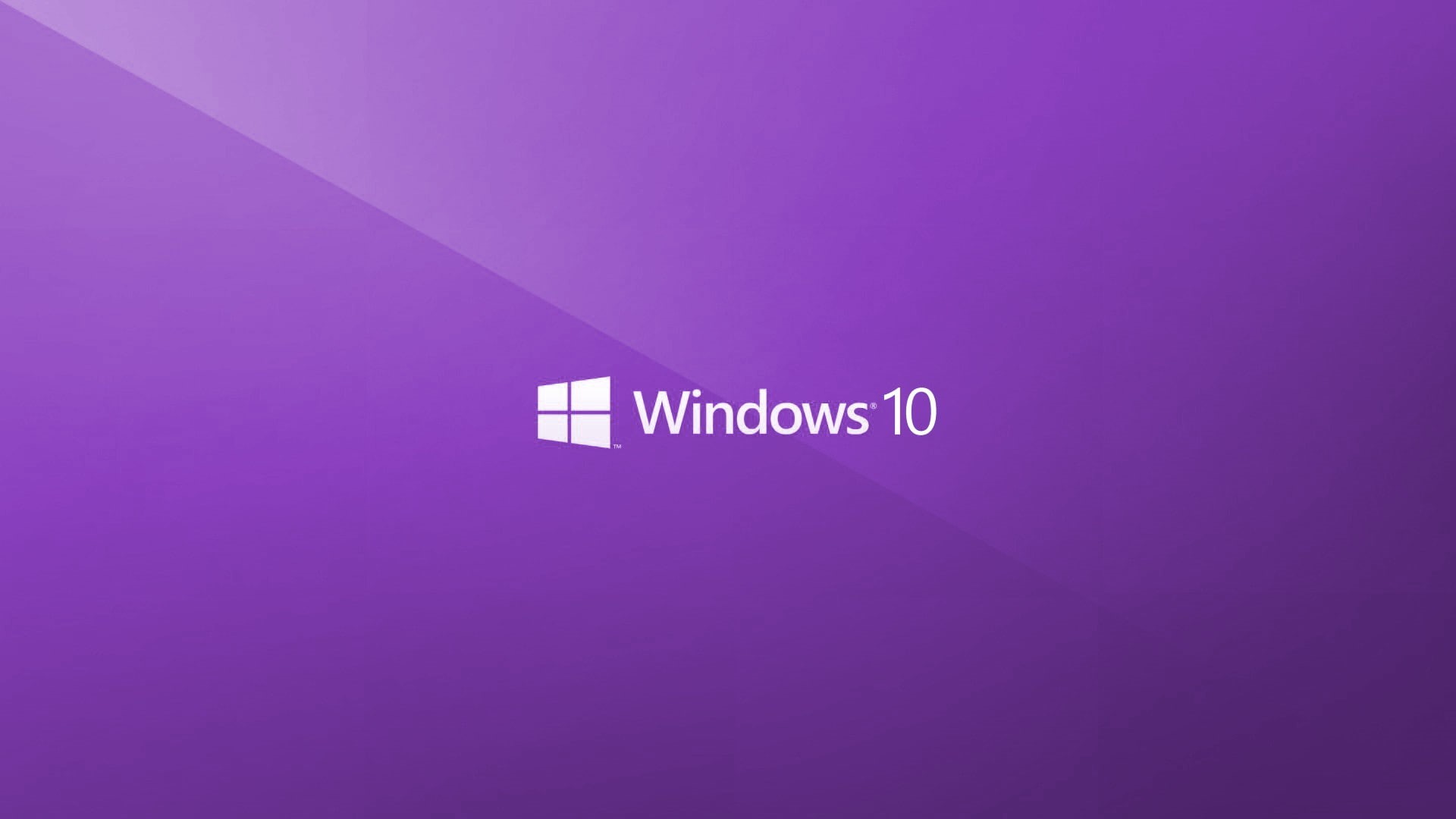 minimalism, windows, 1080P, logo, purple, windows 10, HD Wallpaper