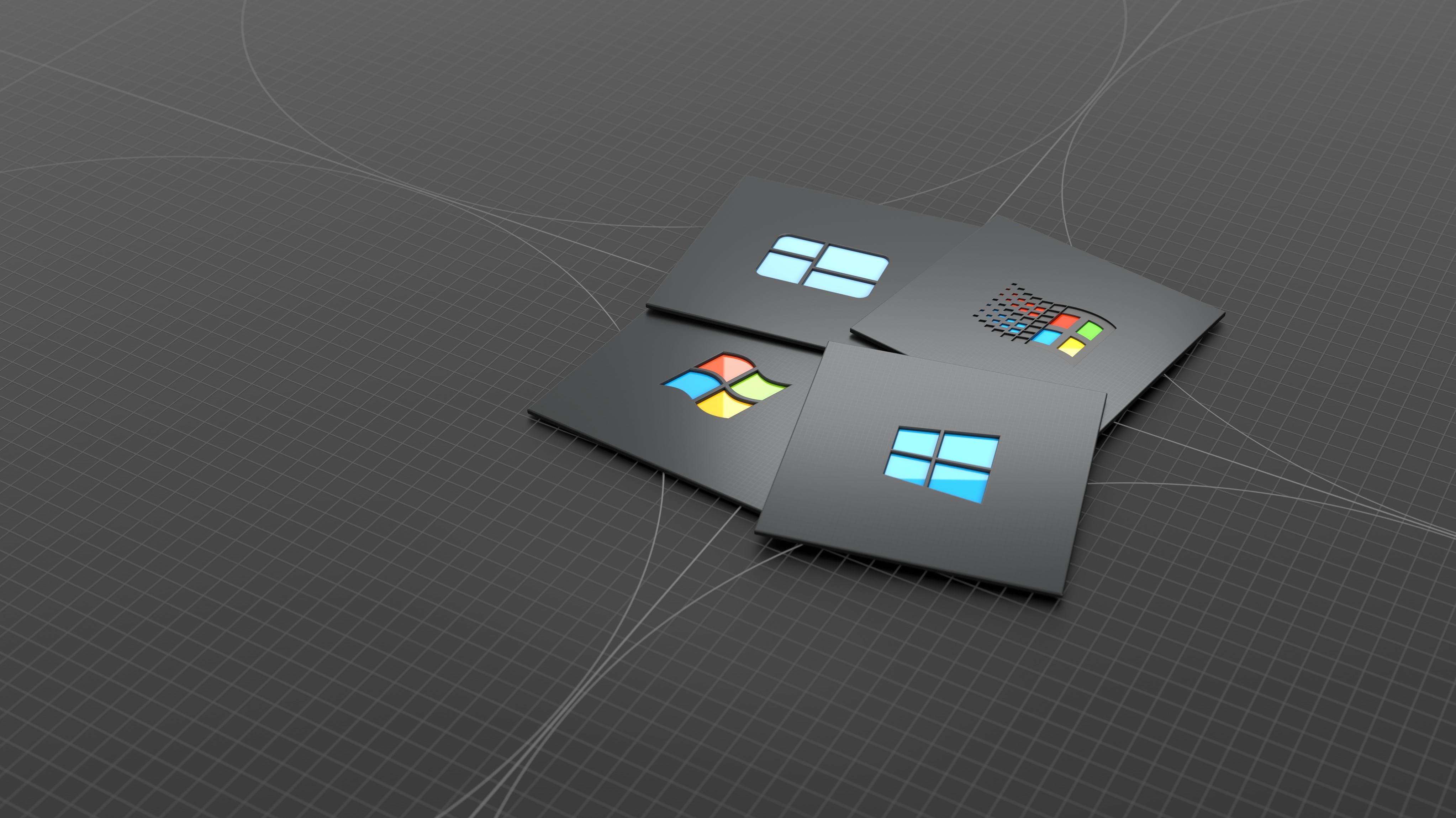 Windows 7, windows logo, Windows 10, 4K, HD Wallpaper