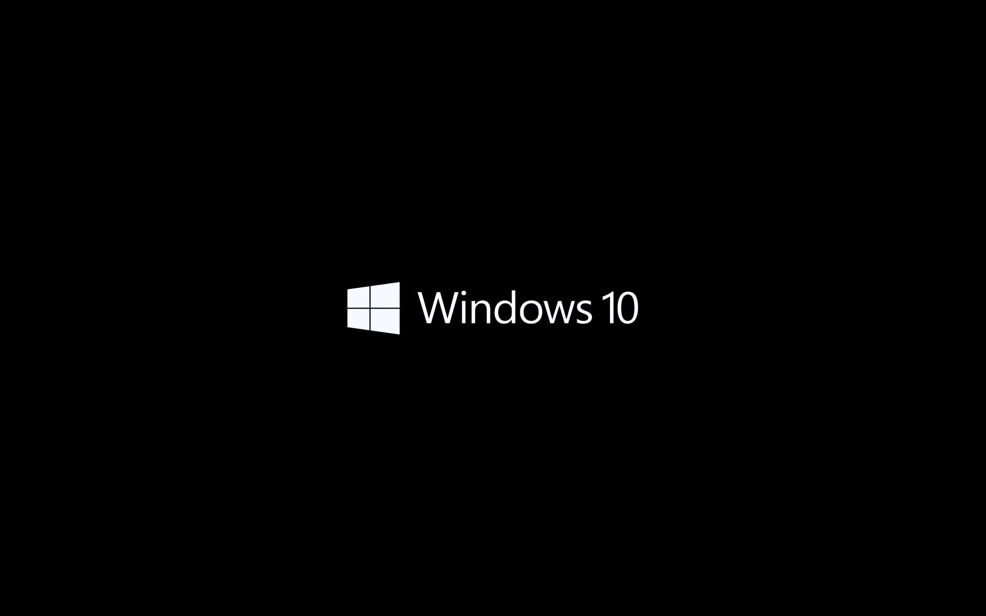 operating systems, 1080P, logo, Microsoft Windows, Windows 10, minimalism, HD Wallpaper