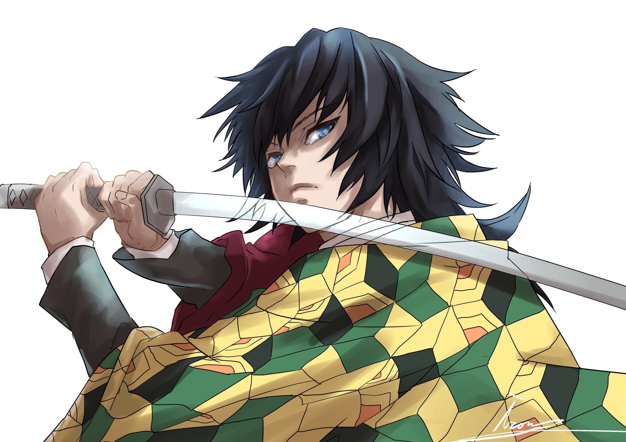 Anime, 1080P, Demon Slayer: Kimetsu no Yaiba, Giyuu Tomioka, HD Wallpaper