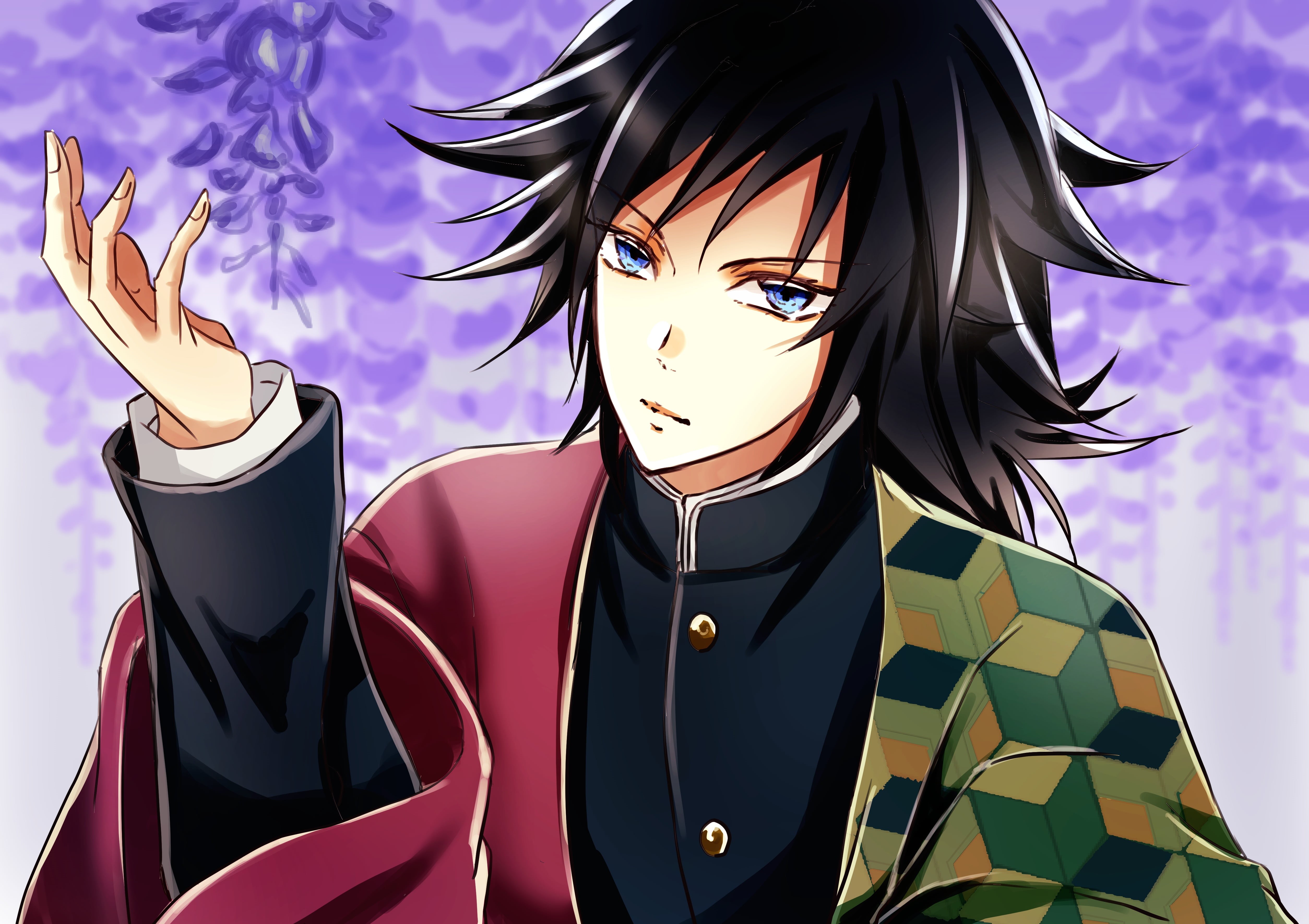 Demon Slayer: Kimetsu no Yaiba, Anime, Giyuu Tomioka, 4K, HD Wallpaper