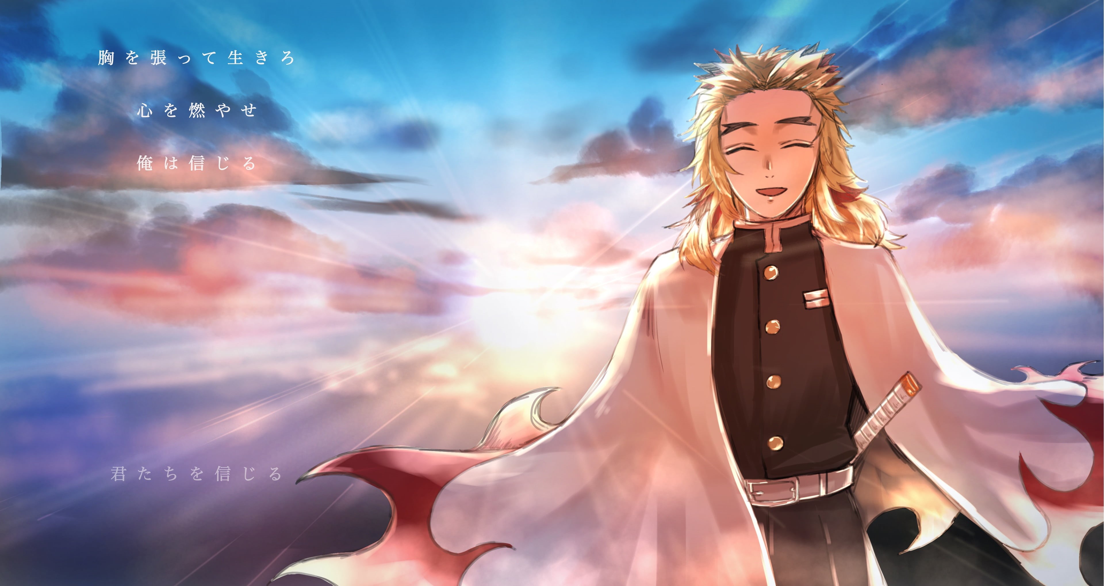 Kyojuro Rengoku, 4K, Demon Slayer: Kimetsu no Yaiba, Anime, HD Wallpaper