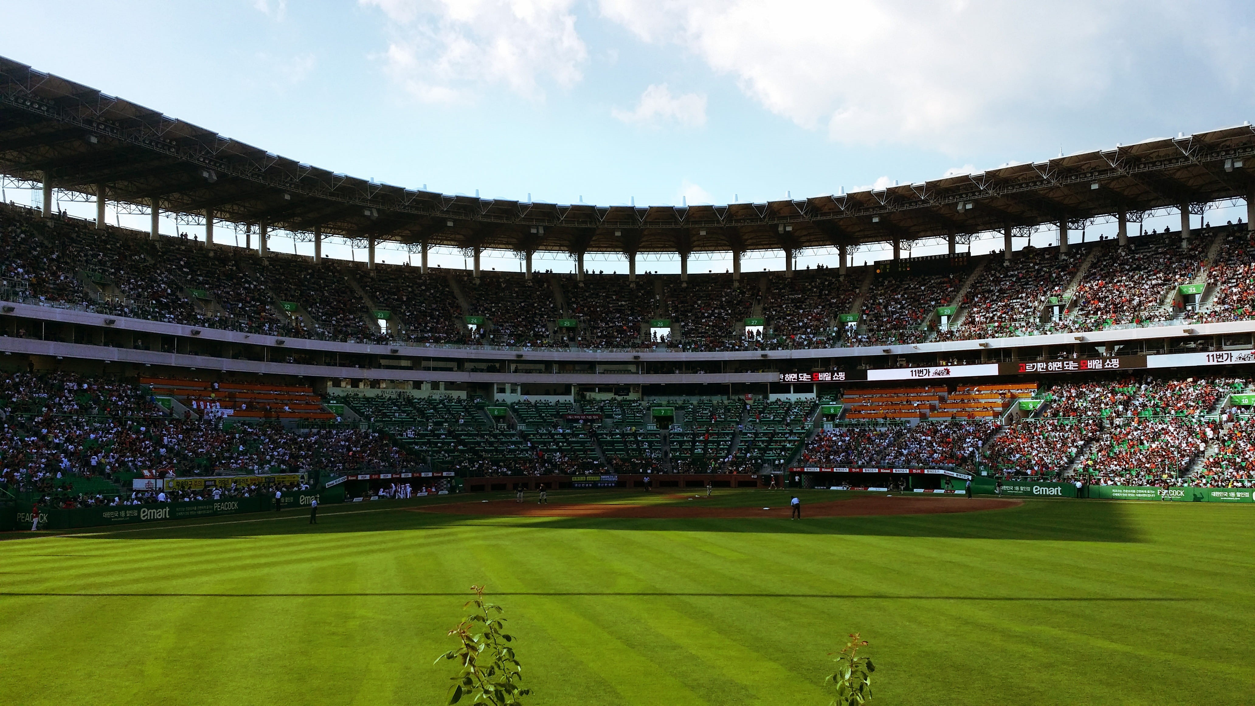team sport, group of people, the literary arena, soccer field, baseball, incheon, sport, playground, built structure, 4K, stadium, grass, seat, the crowd, HD Wallpaper