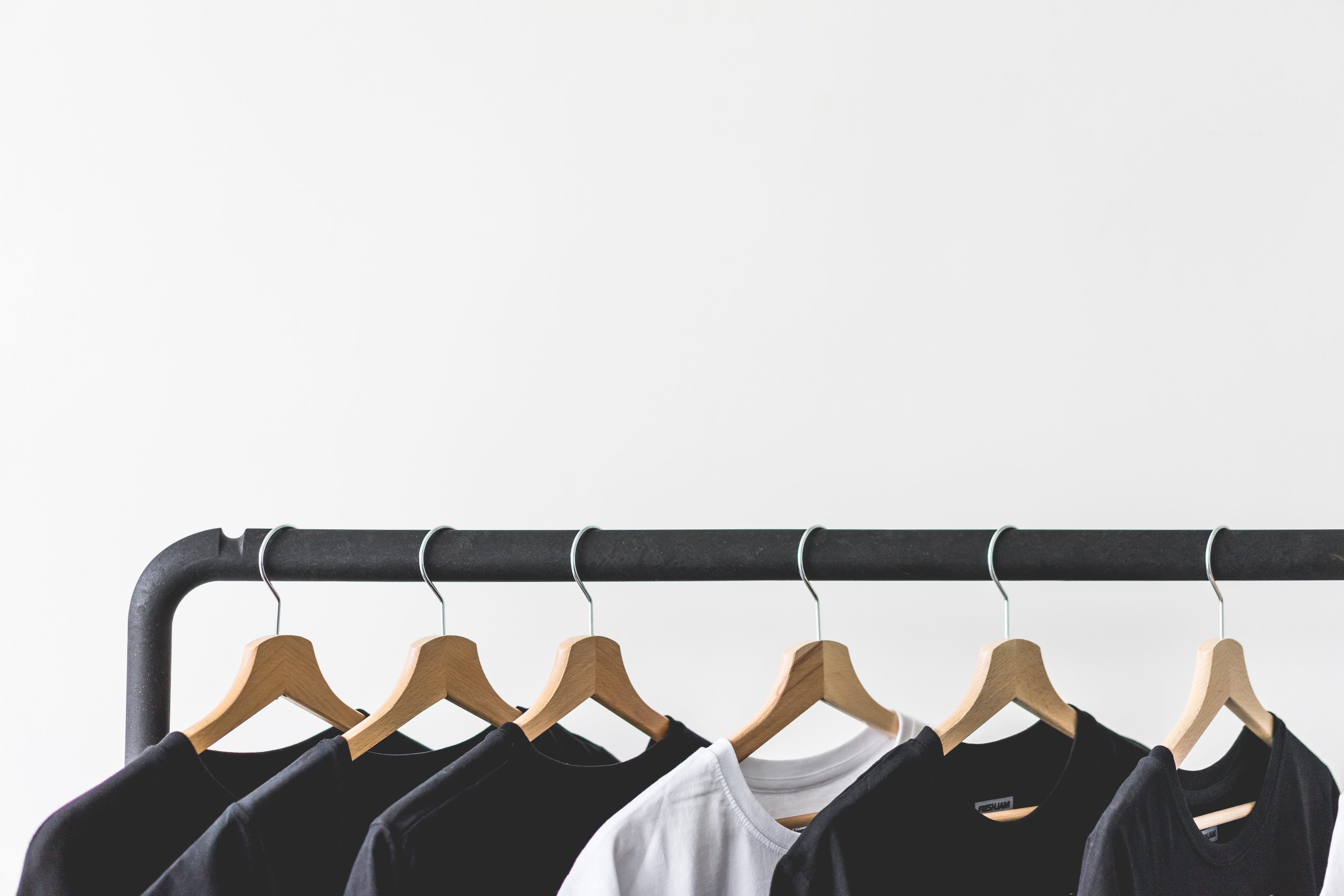 Text, collection, Room, order, clothing, selling, casual Clothing, fashion, retail, textile, button down shirt, shirt, clothes rack, studio shot, business, HD Wallpaper