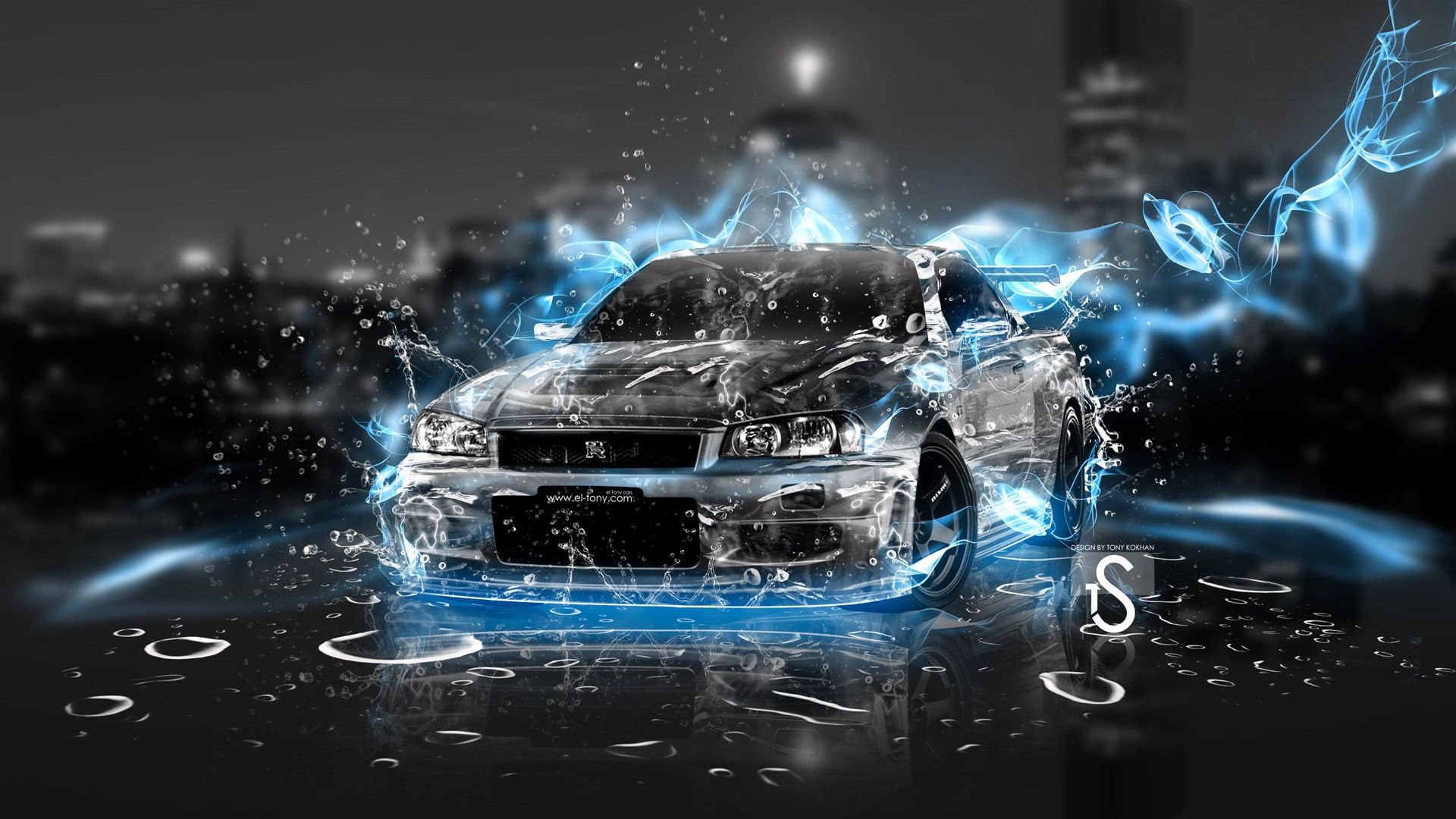 car, nissan skyline, laptop, 1920x1080, 1080P, nissan skyline gtr, nissan skyline gtr r34, Cool, Fantasy, HD Wallpaper