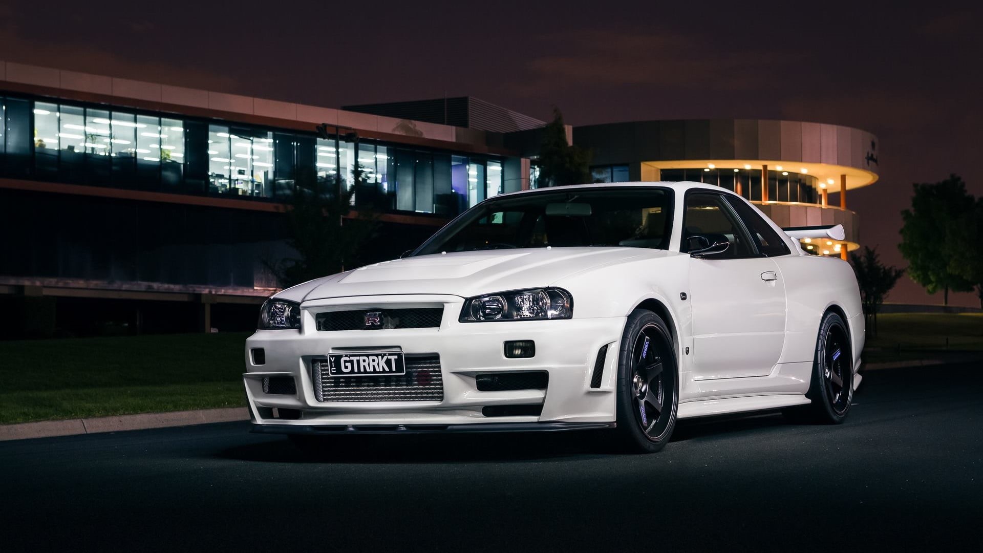 Nissan, city, Japanese cars, street, nature, JDM, land vehicle, travel, mode of transportation, architecture, outdoors, motor vehicle, building exterior, HD Wallpaper