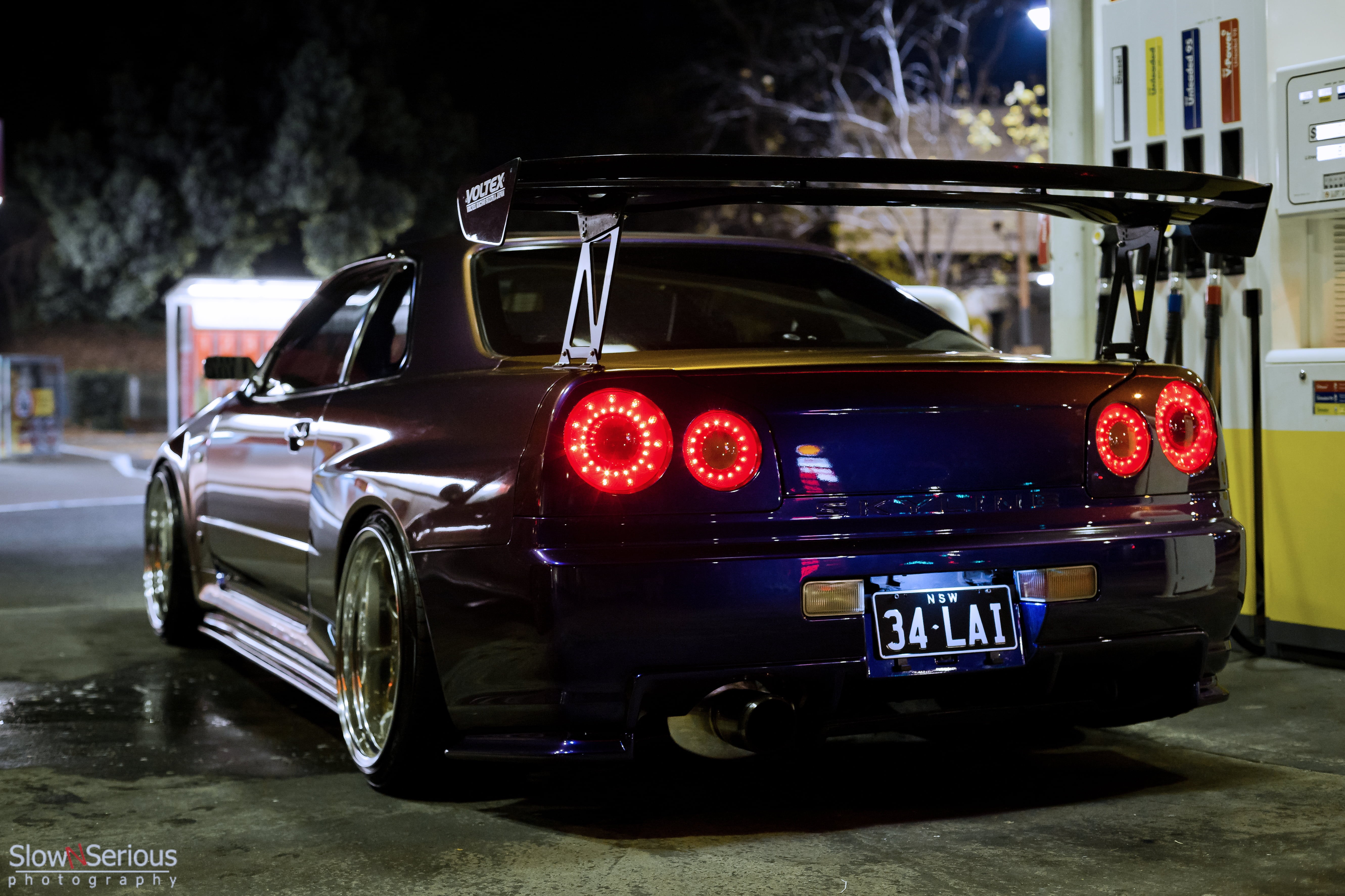 tail light, outdoors, chrome, tuning, bumper, coupe, nostalgia, mode of Transport, illuminated, old-fashioned, elegance, red, GT-R, antique, blue, night, HD Wallpaper