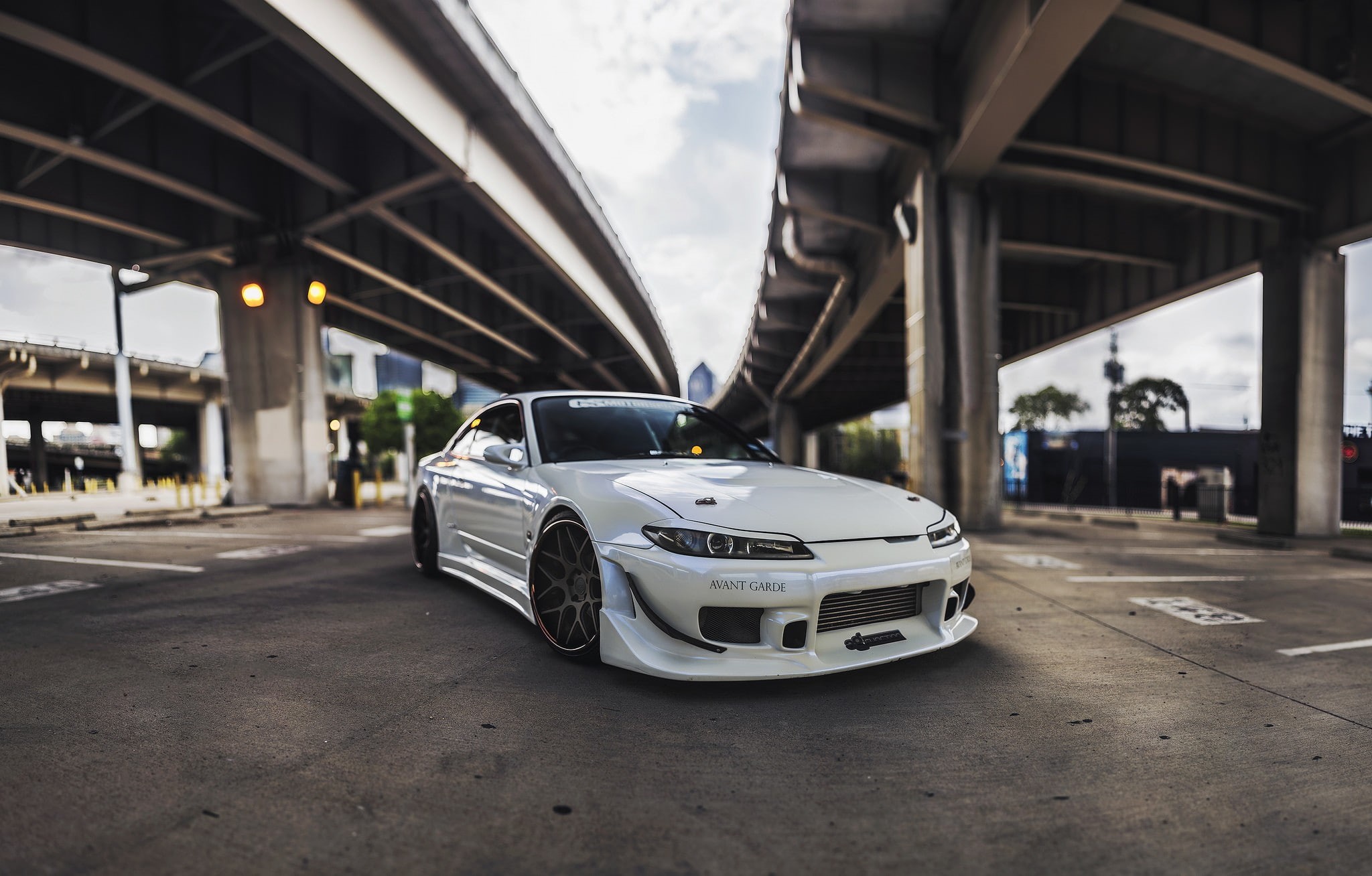 mode of transportation, day, car, bridge, tuning, 1080P, motor vehicle, luxury, vehicle, S15, connection, Nissan Silvia S15, Silvia S15, road, incidental people, HD Wallpaper