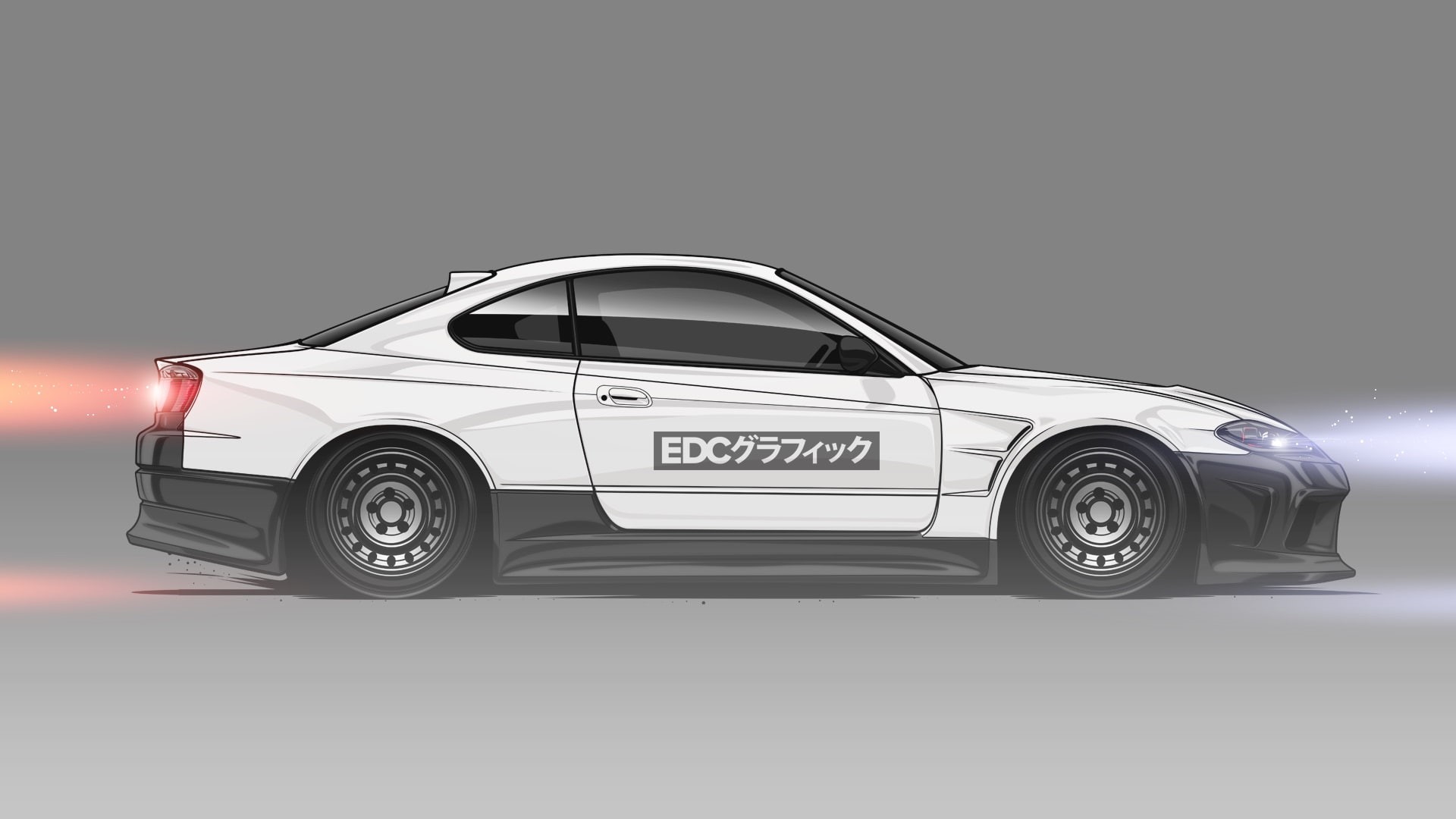 silver colored, EDC Graphics, car, shiny, environmental conservation, speed, wealth, technology, Japanese cars, nissan silvia, gray, retro styled, sports car, HD Wallpaper