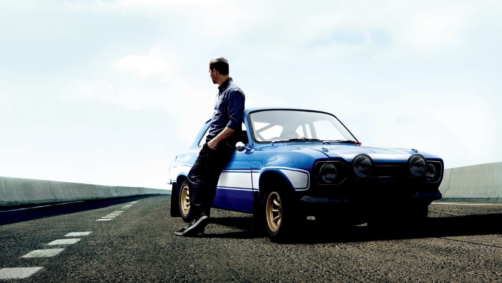 cloud - sky, mode of transportation, 720P, nature, road, Paul Walker, travel, day, one person, transportation, road trip, Fast and Furious, car, rear view, HD Wallpaper