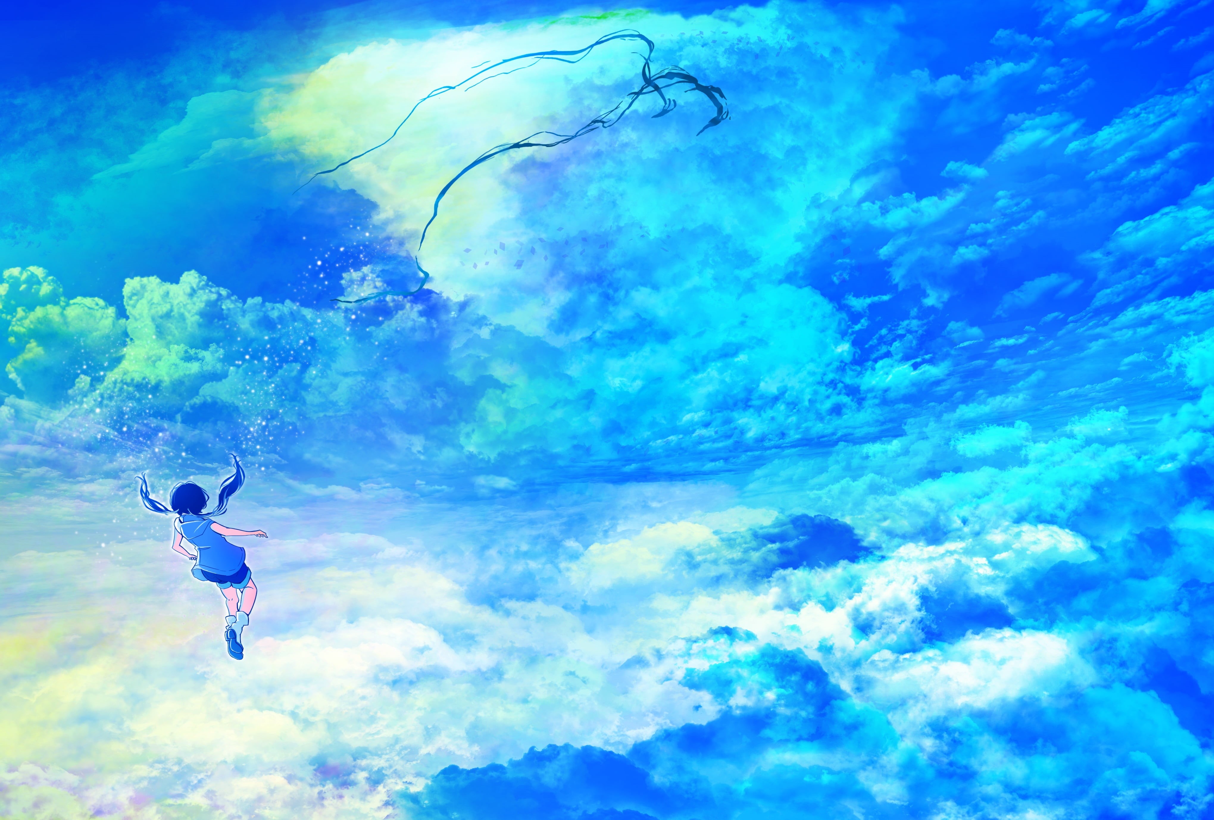 Hina Amano, Weathering With You, Anime, 4K, HD Wallpaper