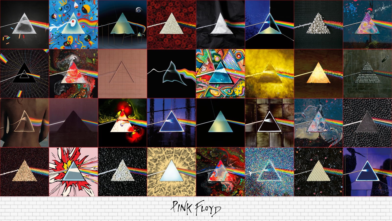 collage, multi colored, red, music, design, The Dark Side of the Moon, pattern, full frame, art and craft, celebration, shape, composite image, digital composite, HD Wallpaper