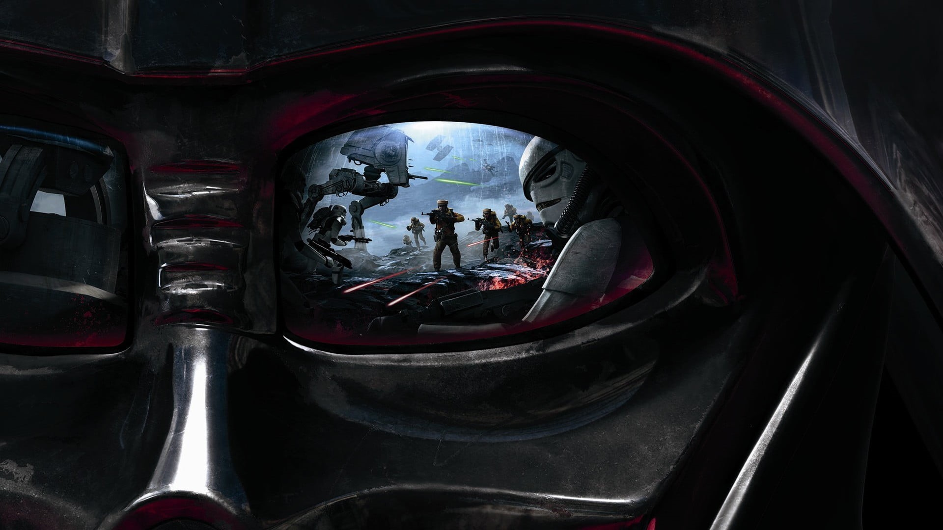 1080P, Star Wars: Battlefront, group of people, video games, women, people, circle, mode of transportation, reflection, photographer, adult, day, medium group of people, HD Wallpaper