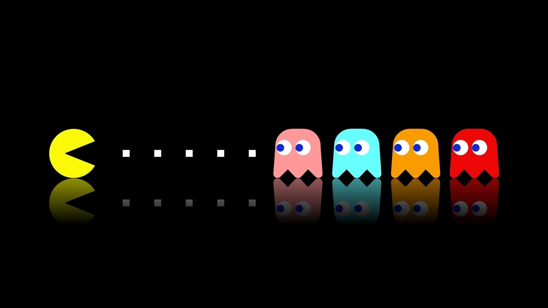 illuminated, game, classics, simple, colorful, black background, multi colored, video games, shape, relaxation, text, application, communication, yellow, HD Wallpaper