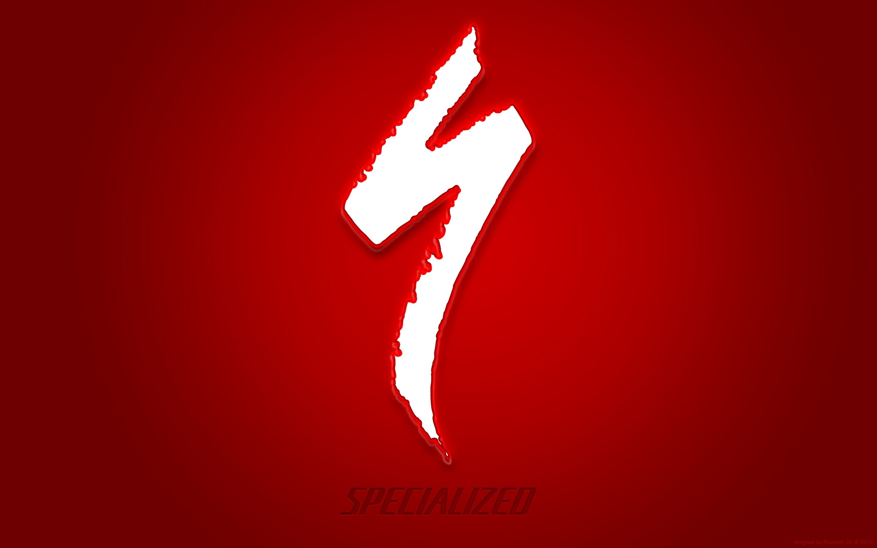 symbol, sign, illuminated, technology, communication, western script, bike, style, specialized, cursor, 2K, arrow symbol, music, colored background, red, HD Wallpaper