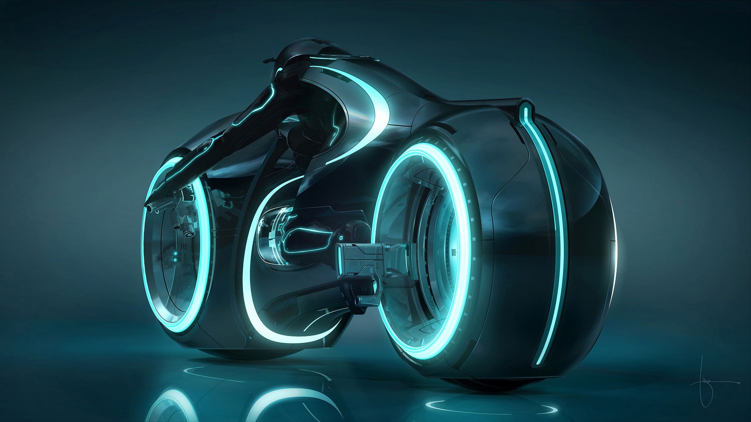 illuminated, single object, no people, legacy, motion, blue, man made, 2K, silver colored, shiny, Tron: Legacy, colored background, machinery, still life, HD Wallpaper