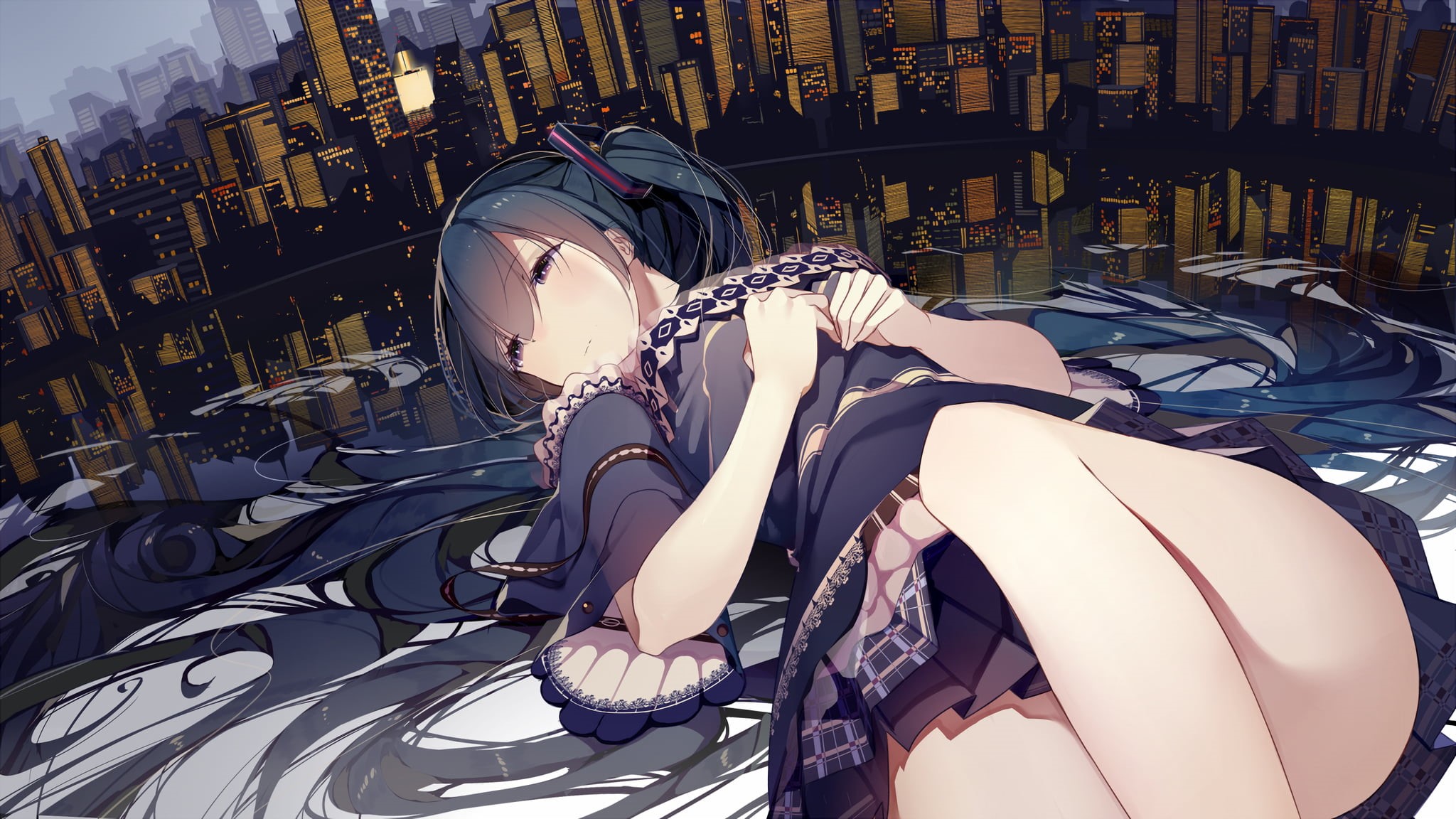 real people, nature, anime girls, clothing, building exterior, transportation, built structure, mode of transportation, Vocaloid, one person, leisure activity, HD Wallpaper
