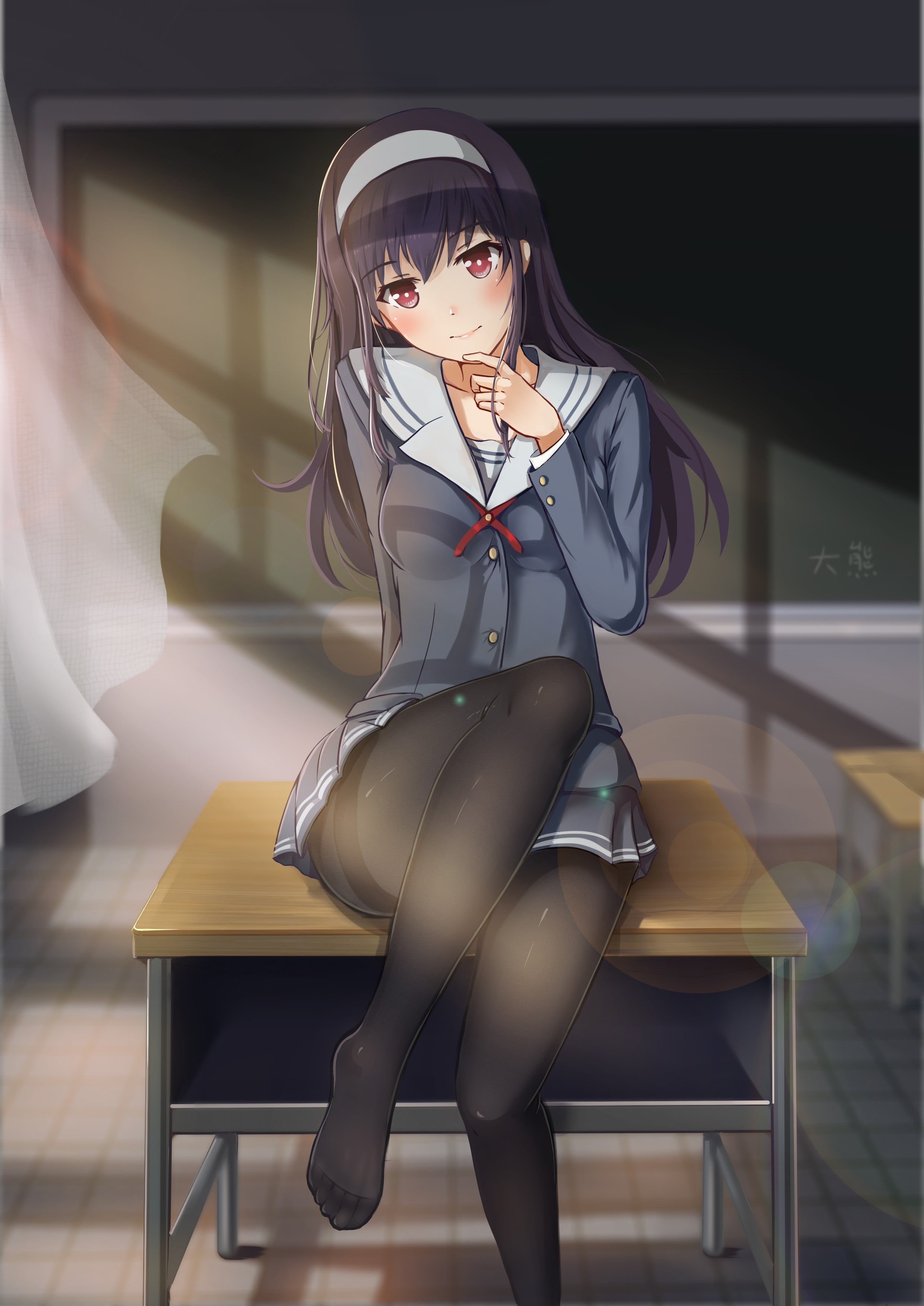 digital composite, women, one person, hair, clothing, females, character, stockings, 2K, beauty, adult, Saenai Heroine no Sodatekata, three quarter length, Phone HD Wallpaper