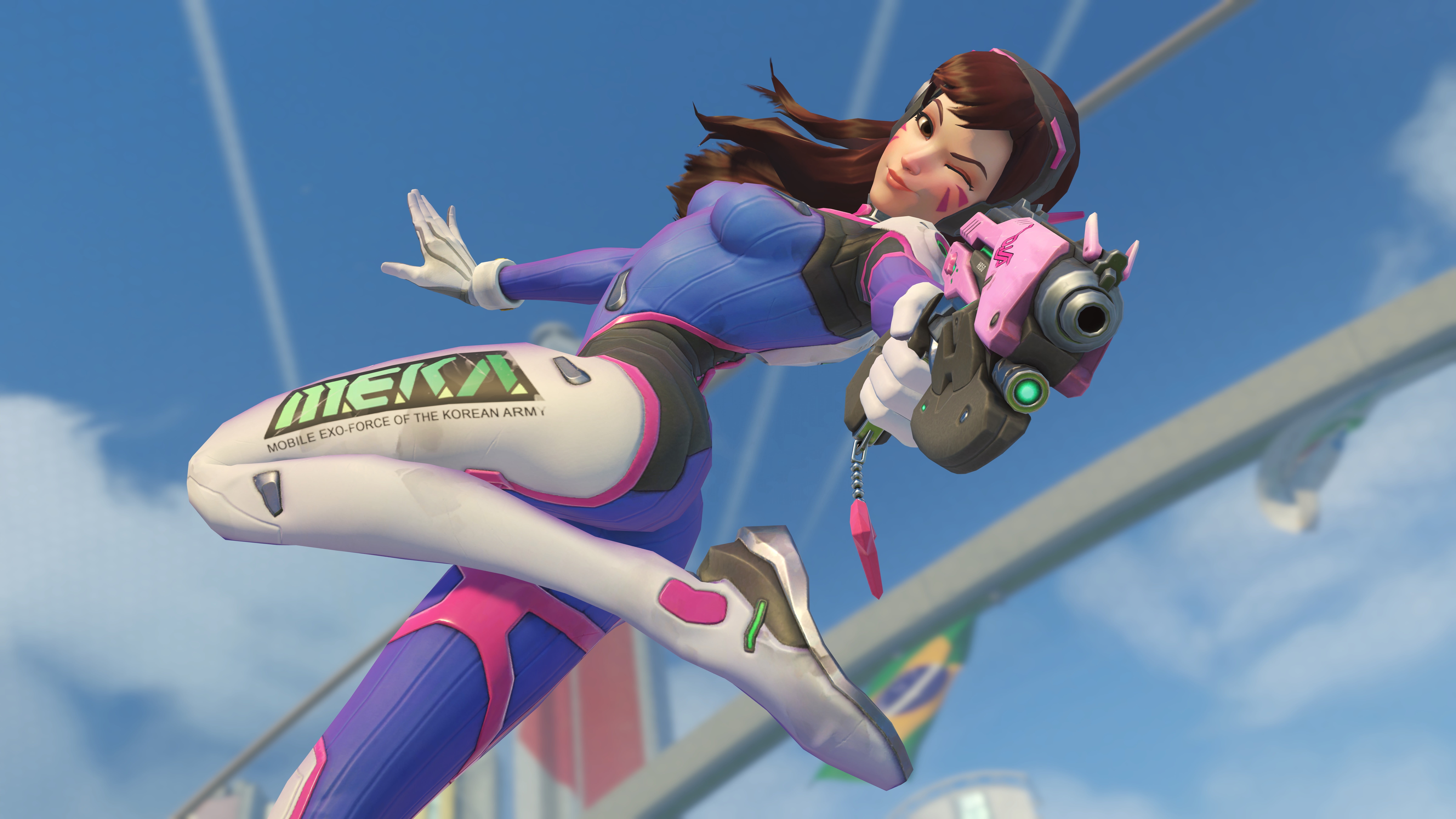 leisure activity, day, va, one person, low angle view, 8K, females, real people, girls, D.Va (Overwatch), outdoors, casual clothing, women, focus on foreground, HD Wallpaper