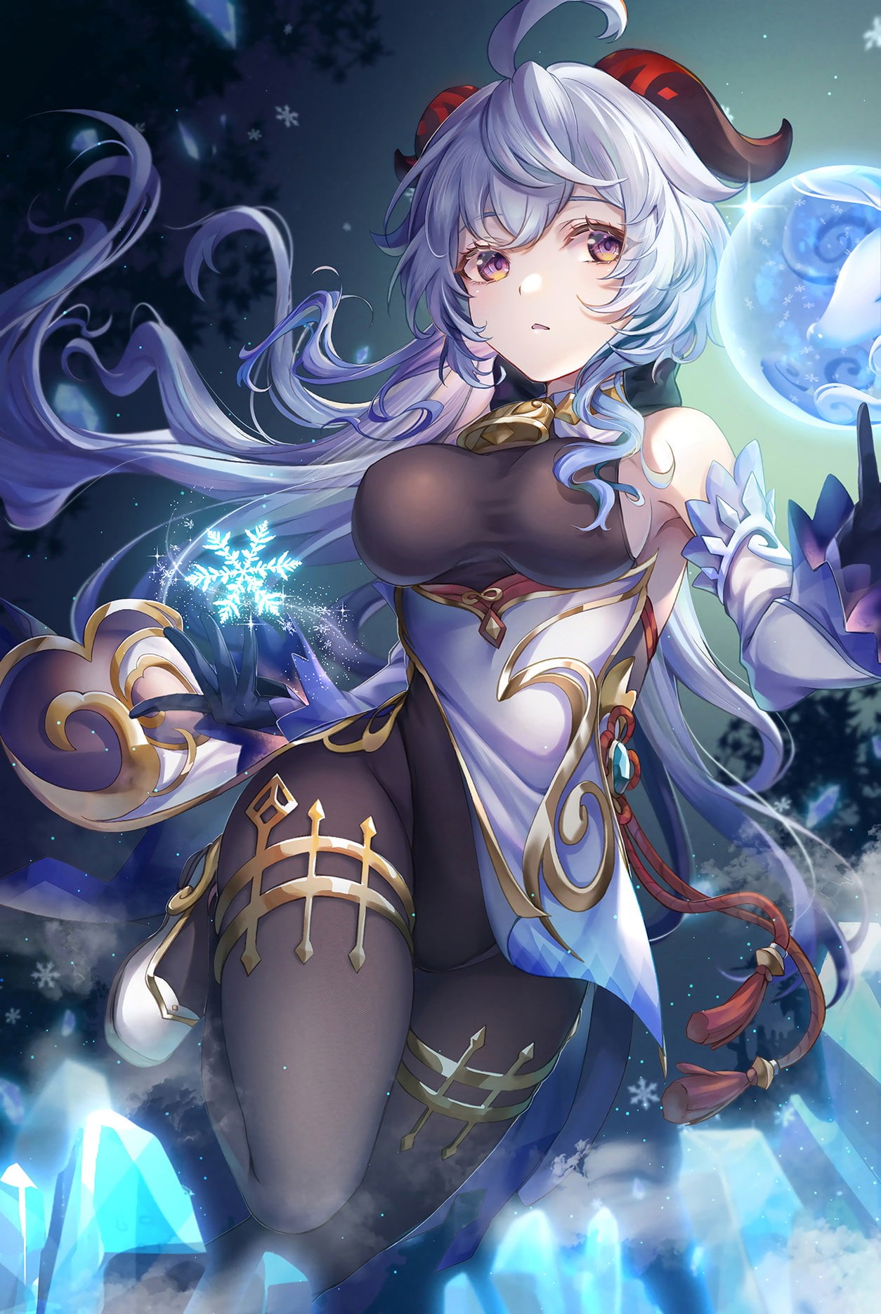 Ganyu (Genshin Impact), 720P, anime girls, Genshin Impact, Phone HD Wallpaper