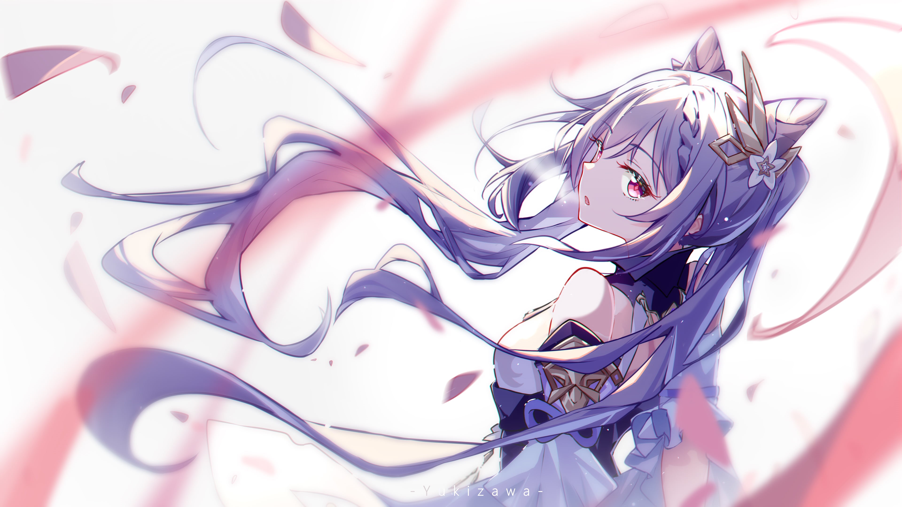 Genshin Impact, keqing (genshin impact), 4K, HD Wallpaper