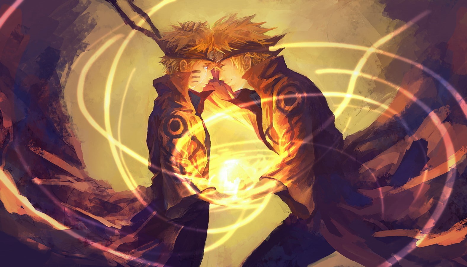 Rasengan, anime, Naruto Shippuuden, 720P, Uzumaki Naruto, crying, Namikaze Minato, HD Wallpaper