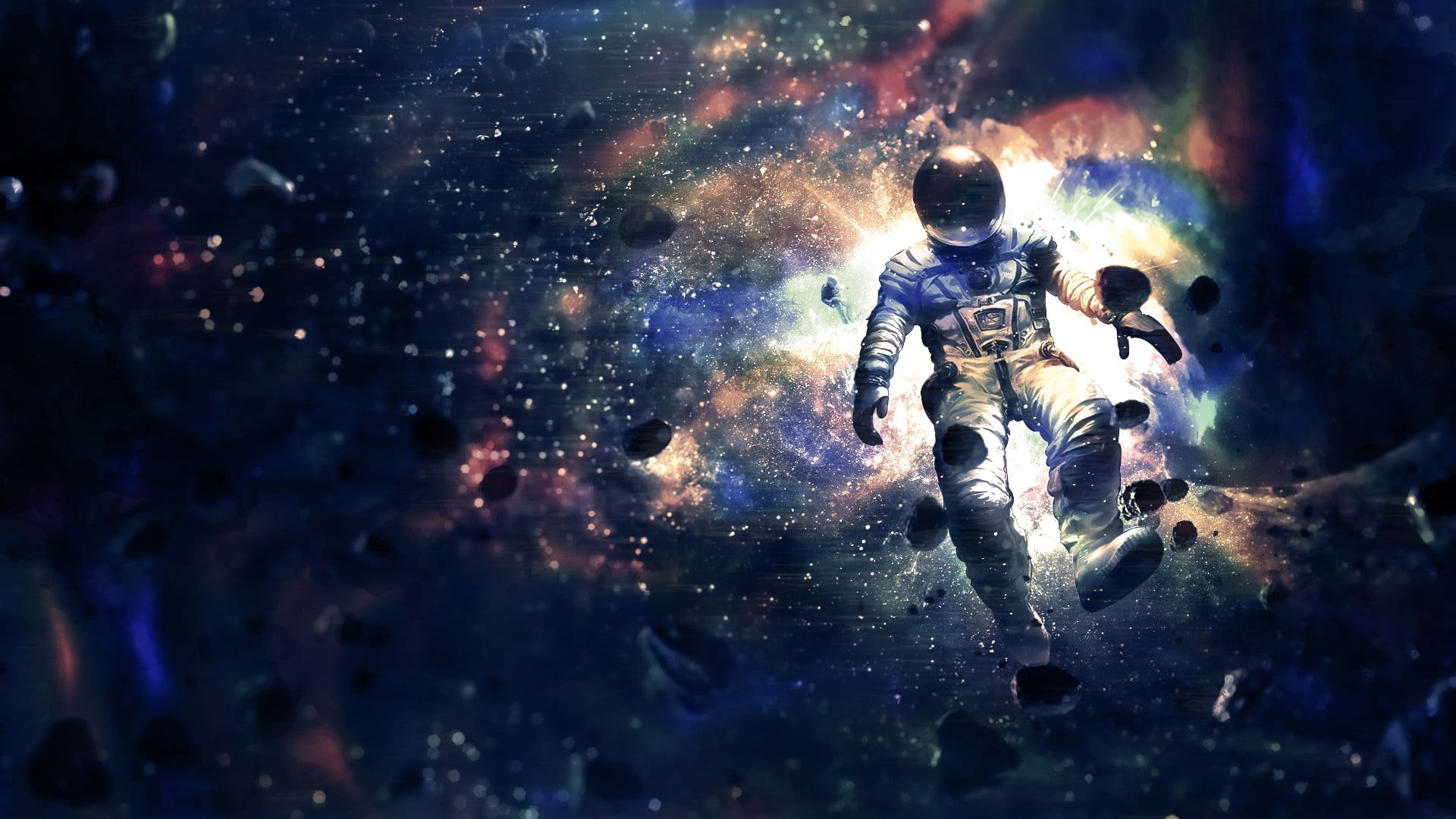 men, night, LSD, nature, astronaut, underwater, technology, drugs, smoke - physical structure, communication, security, full length, protection, HD Wallpaper
