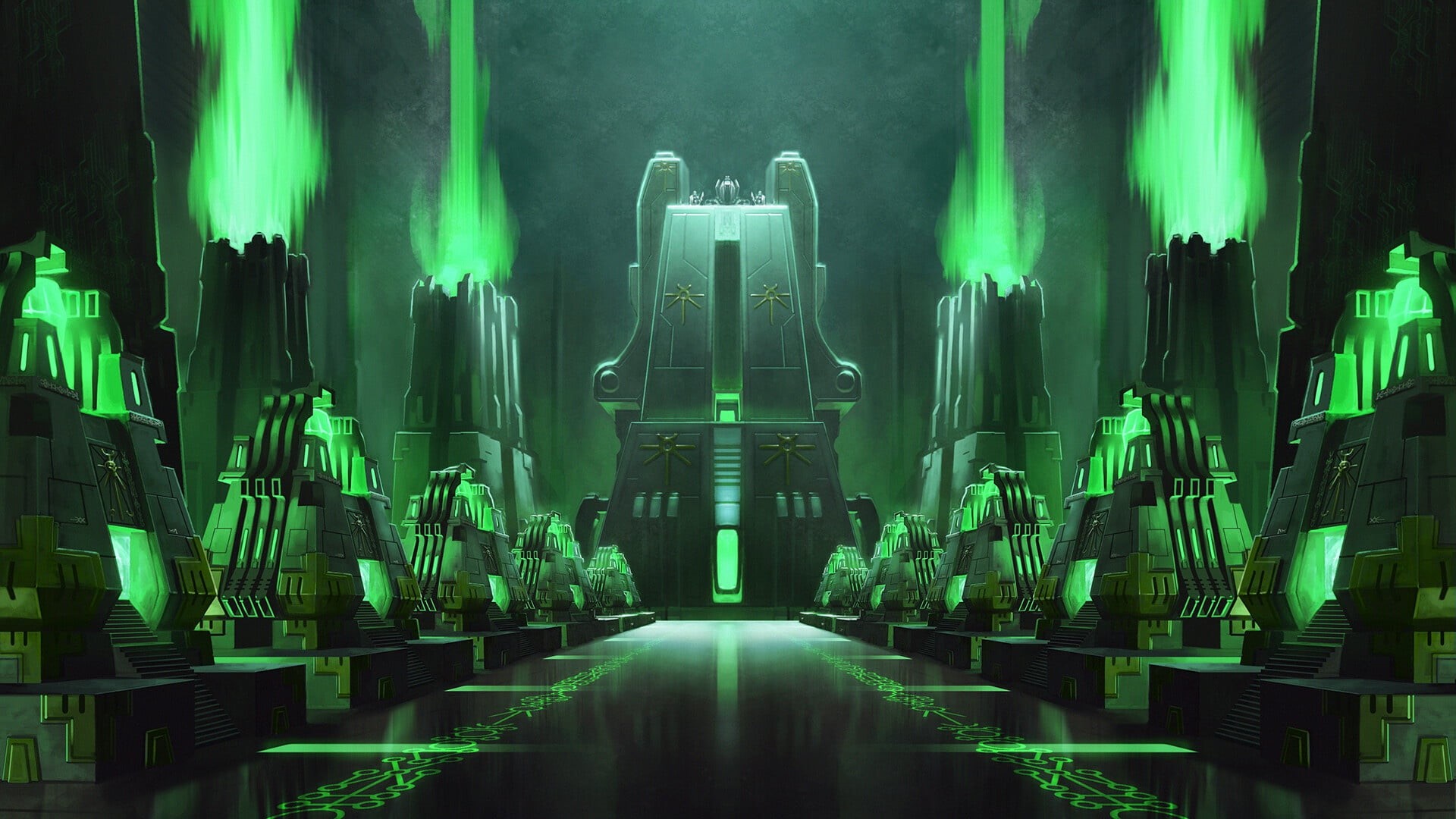 Warhammer 40 000, monoliths, tomb, Warhammer, 1080P, Necrons, monolith, HD Wallpaper