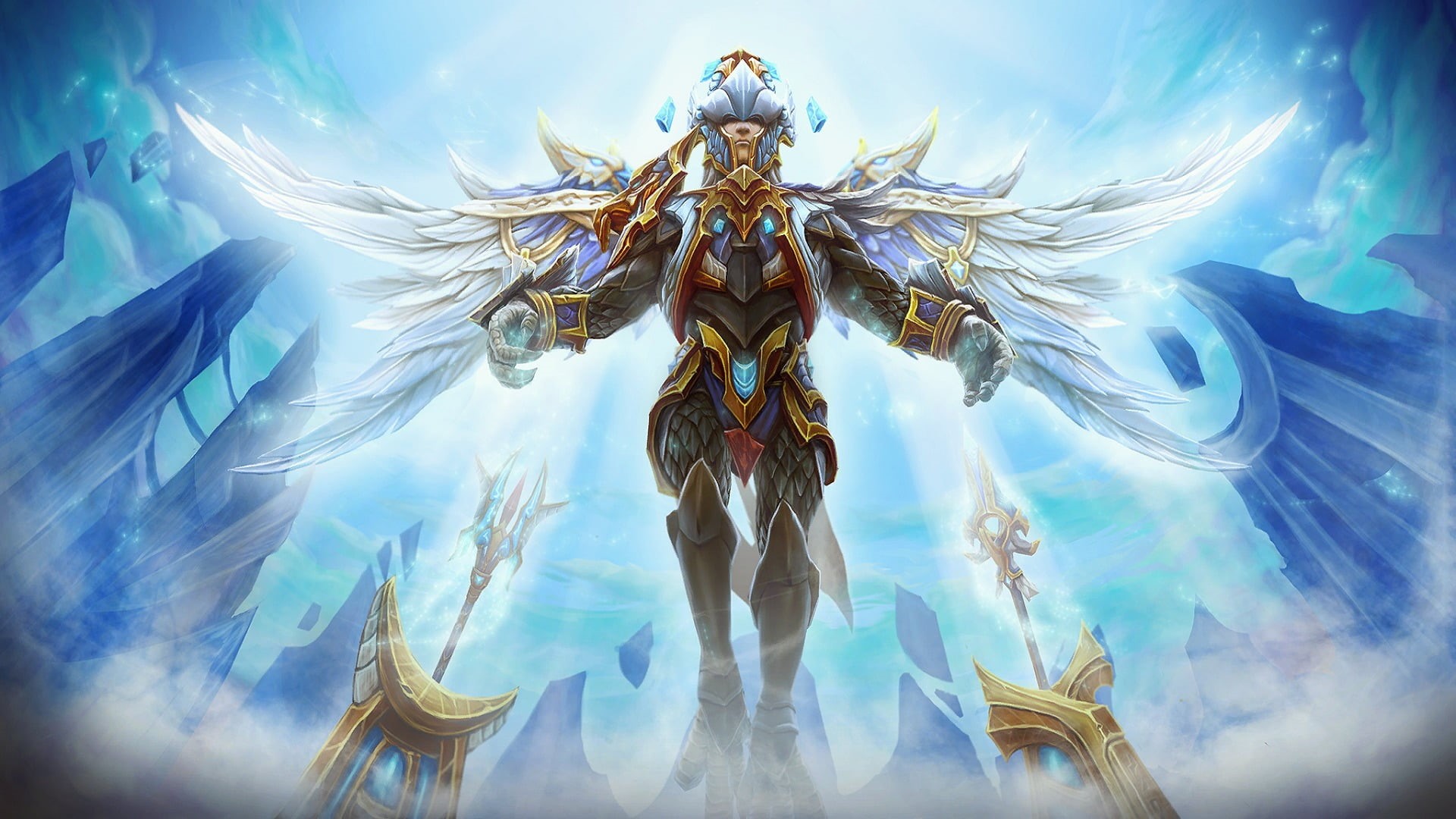 female likeness, day, spirituality, art and craft, Skywrath Mage, craft, angel, no people, Valve, monster, Dota, fantasy art, creativity, belief, wings, HD Wallpaper