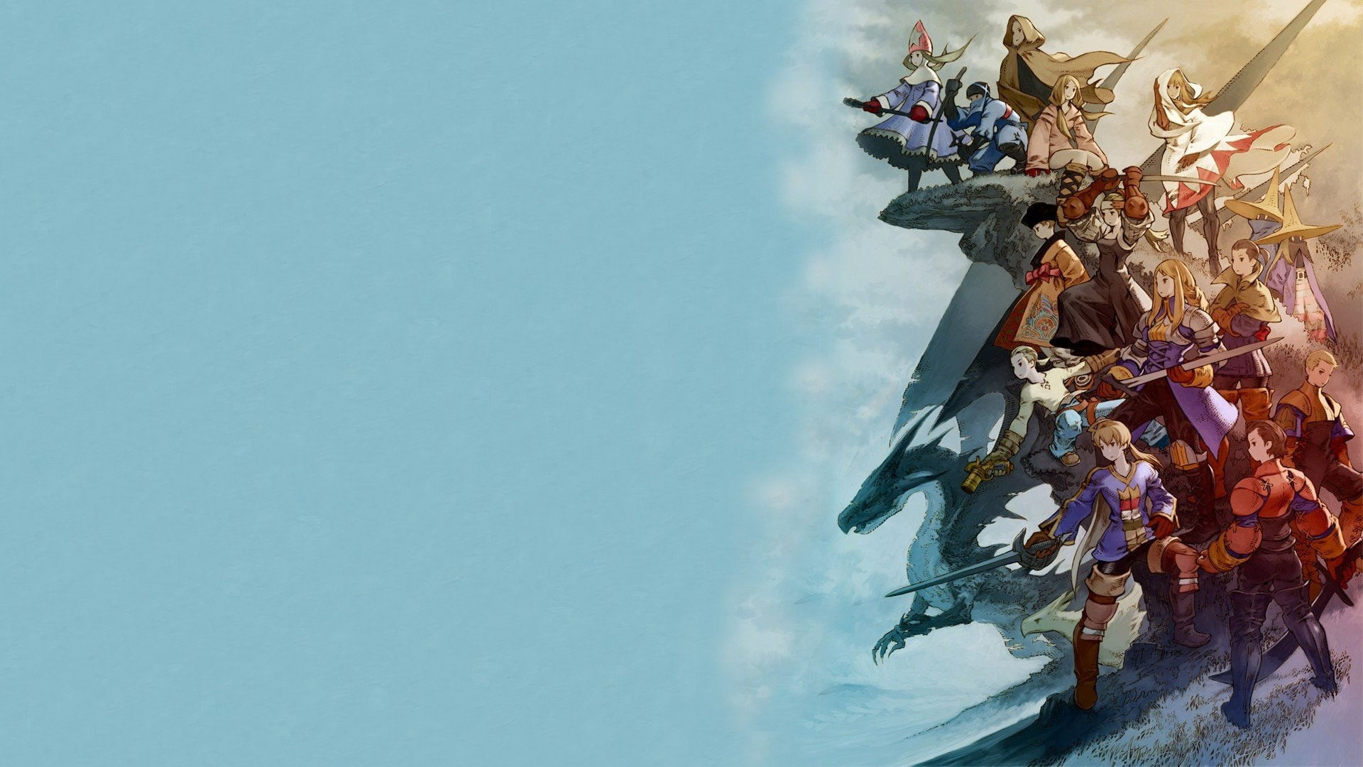 Ramza, Delita, Summoner, Final Fantasy, ninja, Red Mage, Black Mage, War of the Lions, Final Fantasy Tactics, Calculator, Time Mage, samurai, White Mage, HD Wallpaper