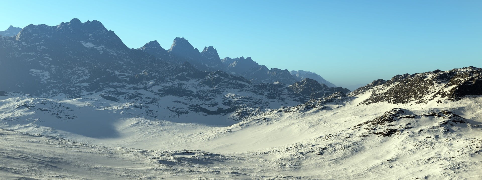 tranquil scene, wintry, tranquility, travel, ice, beauty in nature, render, cold temperature, alpine, view, mountains, winter mood, frost, artwork, new zealand, HD Wallpaper