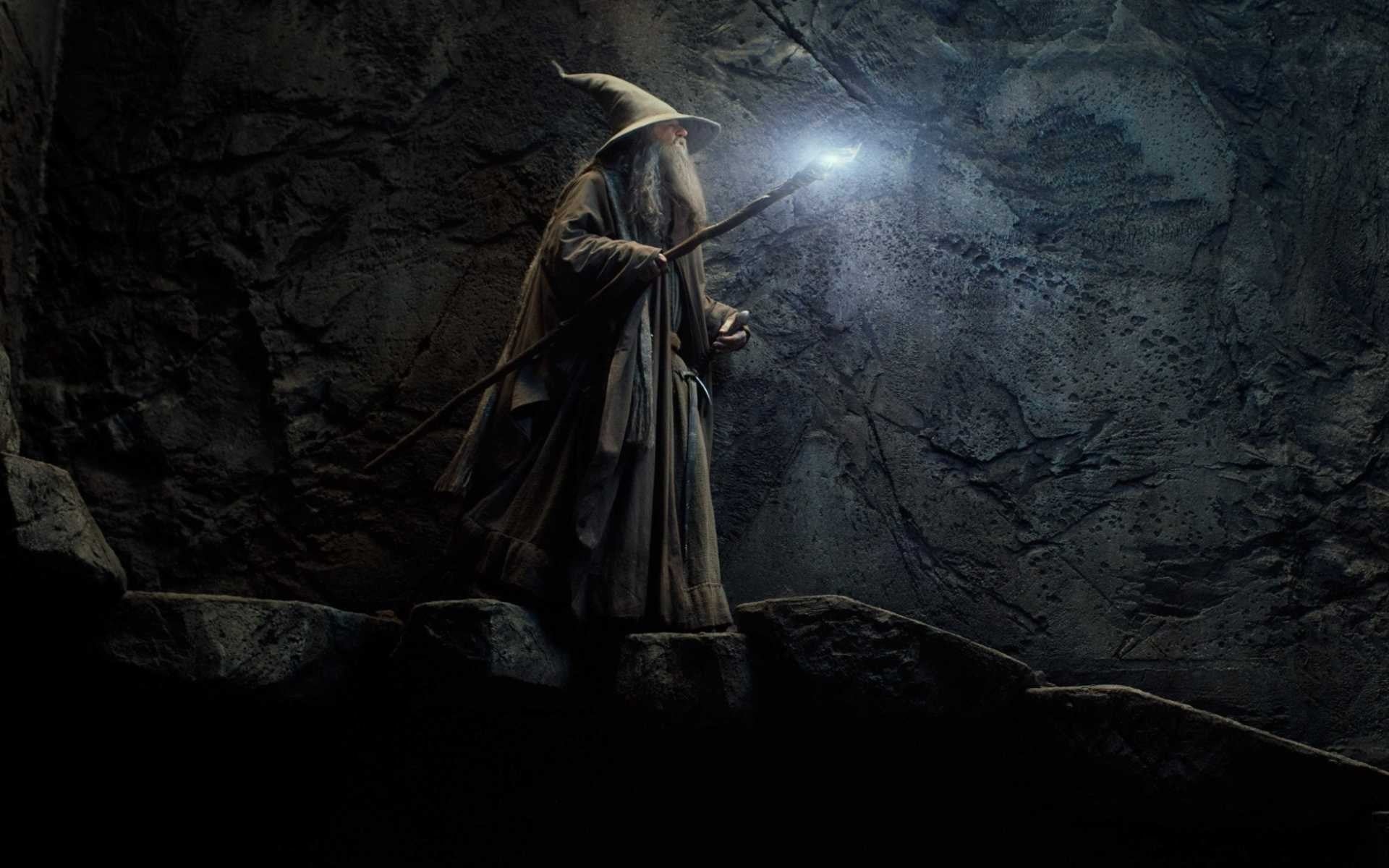 creativity, dark, white, The Hobbit: The Desolation of Smaug, belief, Gandalf, no people, religion, statue, cave, rock, lord, rings, 1080P, movies, sculpture, HD Wallpaper