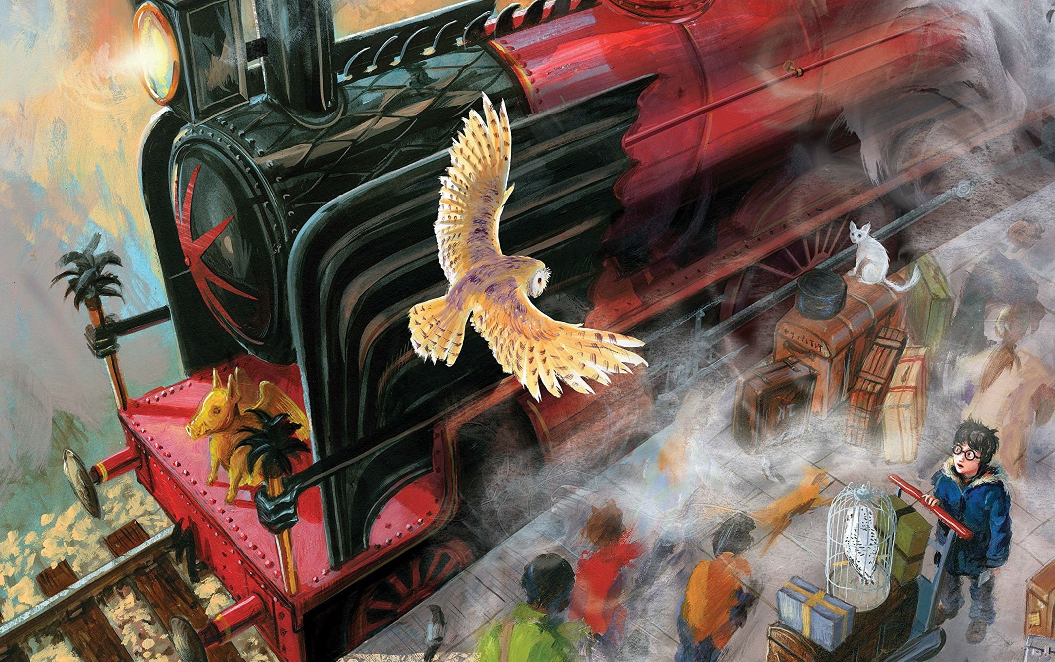representation, witch, adventure, dragon, Train, art and craft, series, water, day, no people, reflection, fantasy, transparent, 1080P, animal themes, HD Wallpaper
