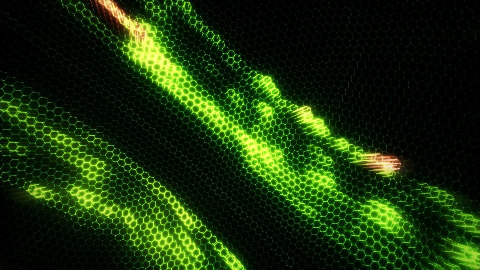 1080P, dark, lighting equipment, illuminated, indoors, bright, green, night, digitally Generated Image, untitled, black Color, yellow, shiny, spotted, HD Wallpaper
