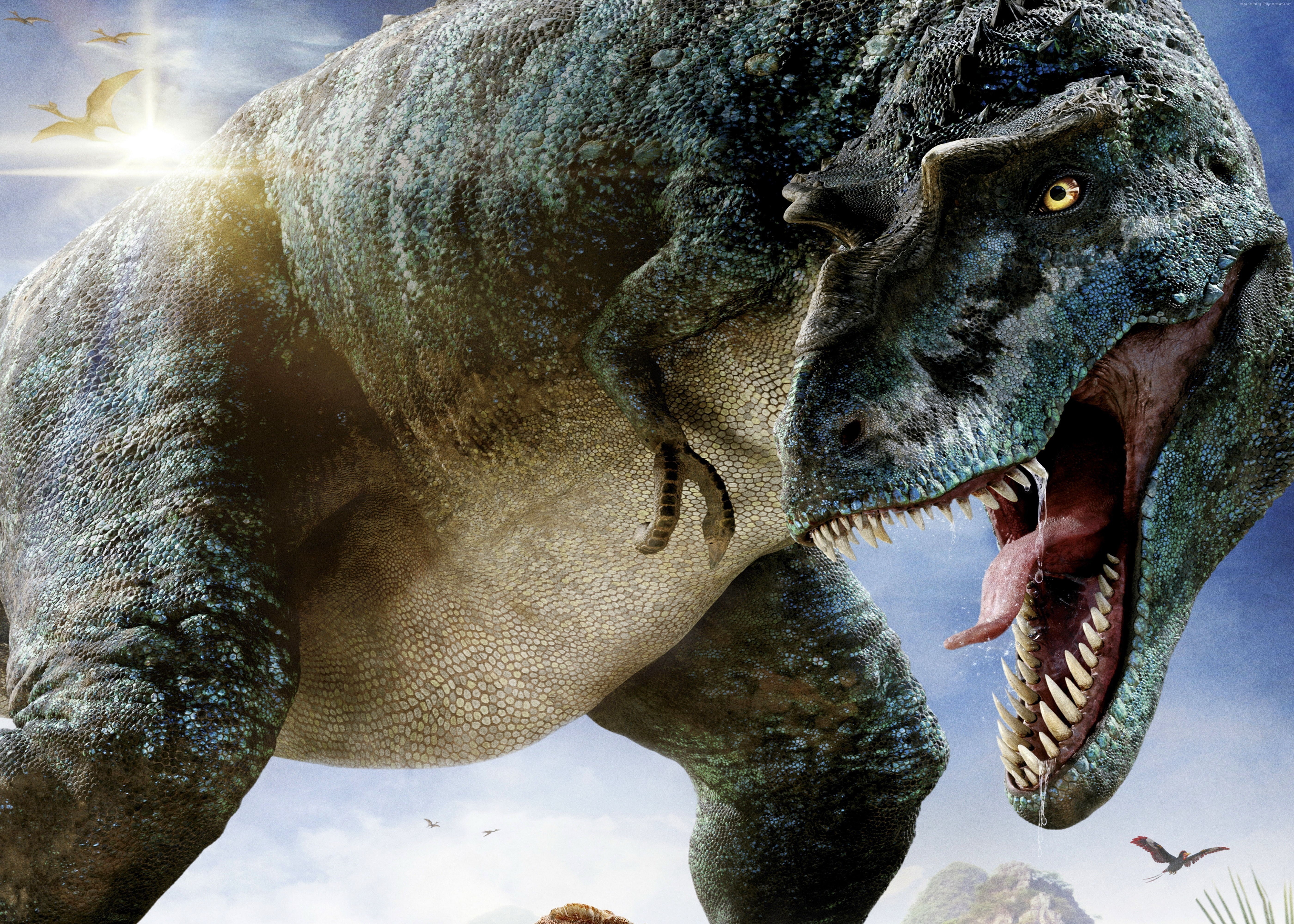 Jurassic World, 5K, art, Tyrannosaurus, Dinosaurs, HD Wallpaper