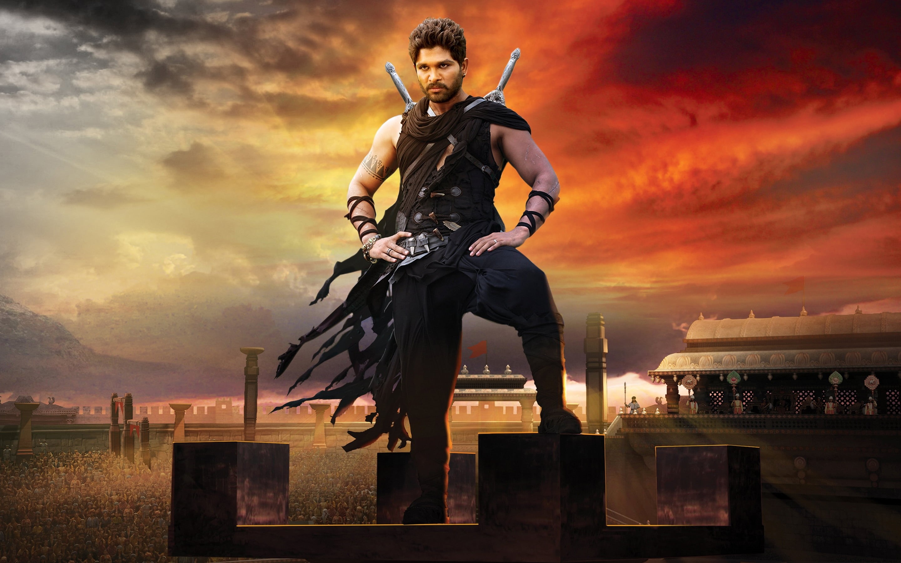 cloud - sky, reddy, full length, attitude, holding, males, costume, bollywood, adult, young adult, rudhr, nature, black, s, young men, ganna, sleeveless, HD Wallpaper