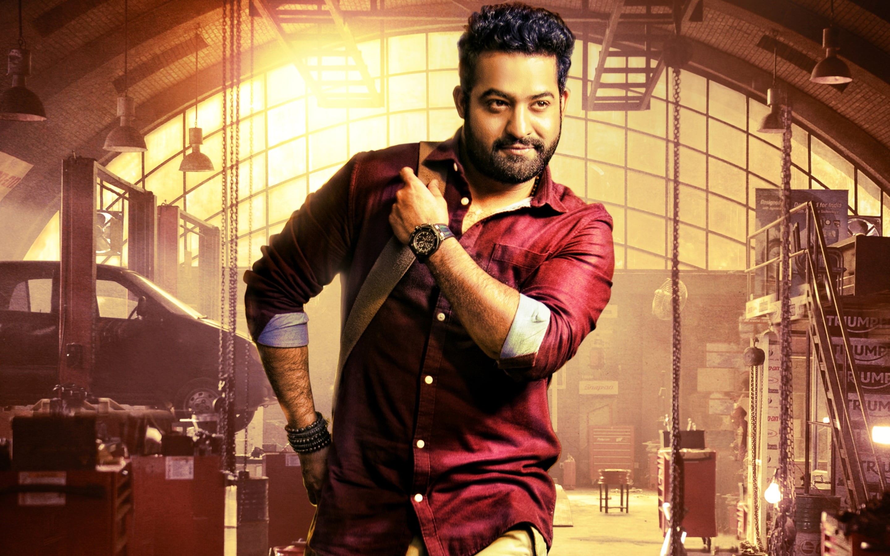 hairstyle, leisure activity, 2K, janatha, bollywood, front view, waist up, real people, ntr, standing, one person, young adult, shirt, young men, men, HD Wallpaper