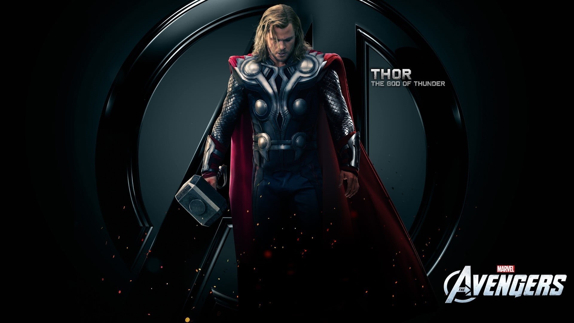 men, avengers, digital, serious, 1080P, standing, young adult, portrait, occupation, adult, Marvel Cinematic Universe, black background, looking at camera, HD Wallpaper